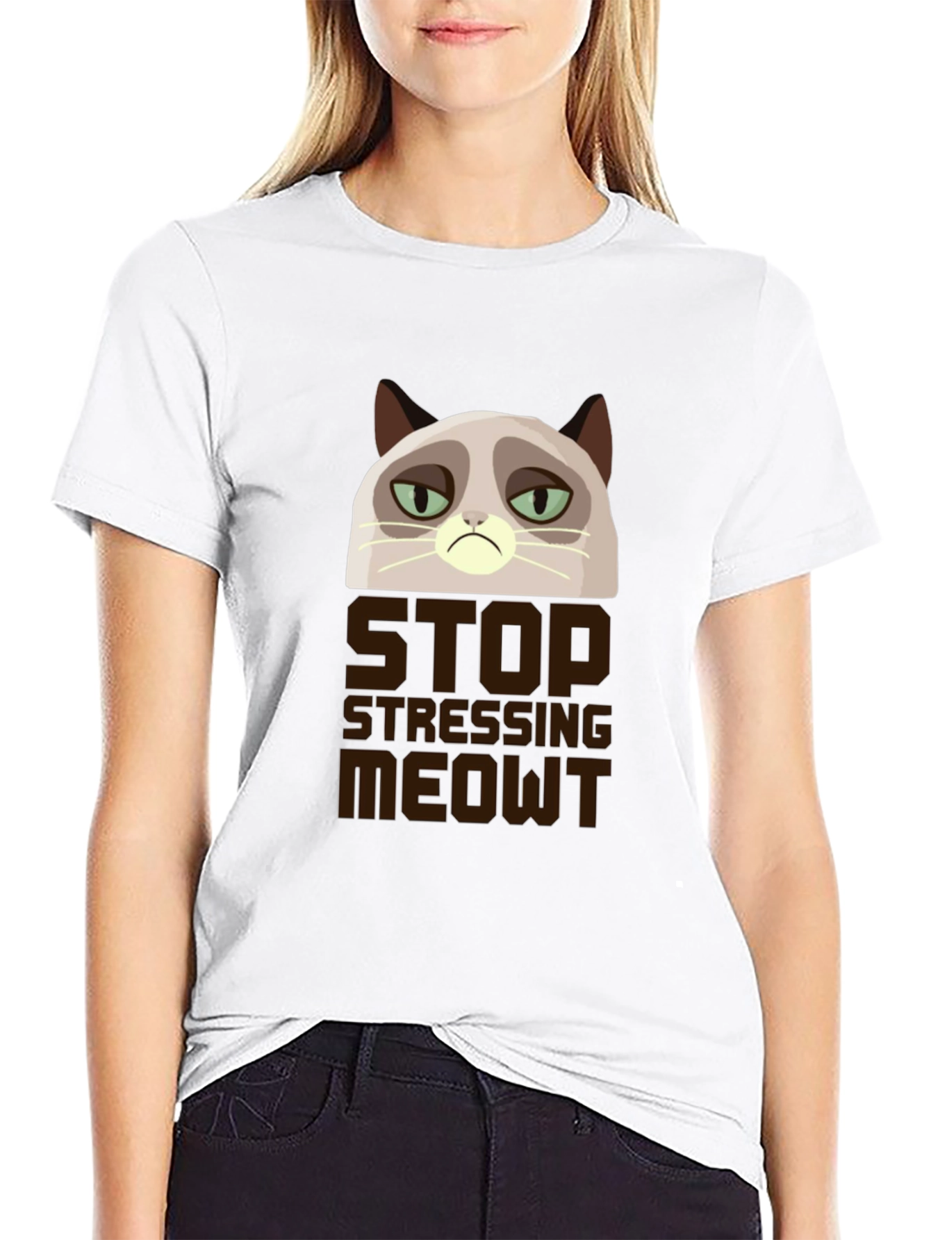 Grumpy Cat Stop Stressing Meowt T-Shirt