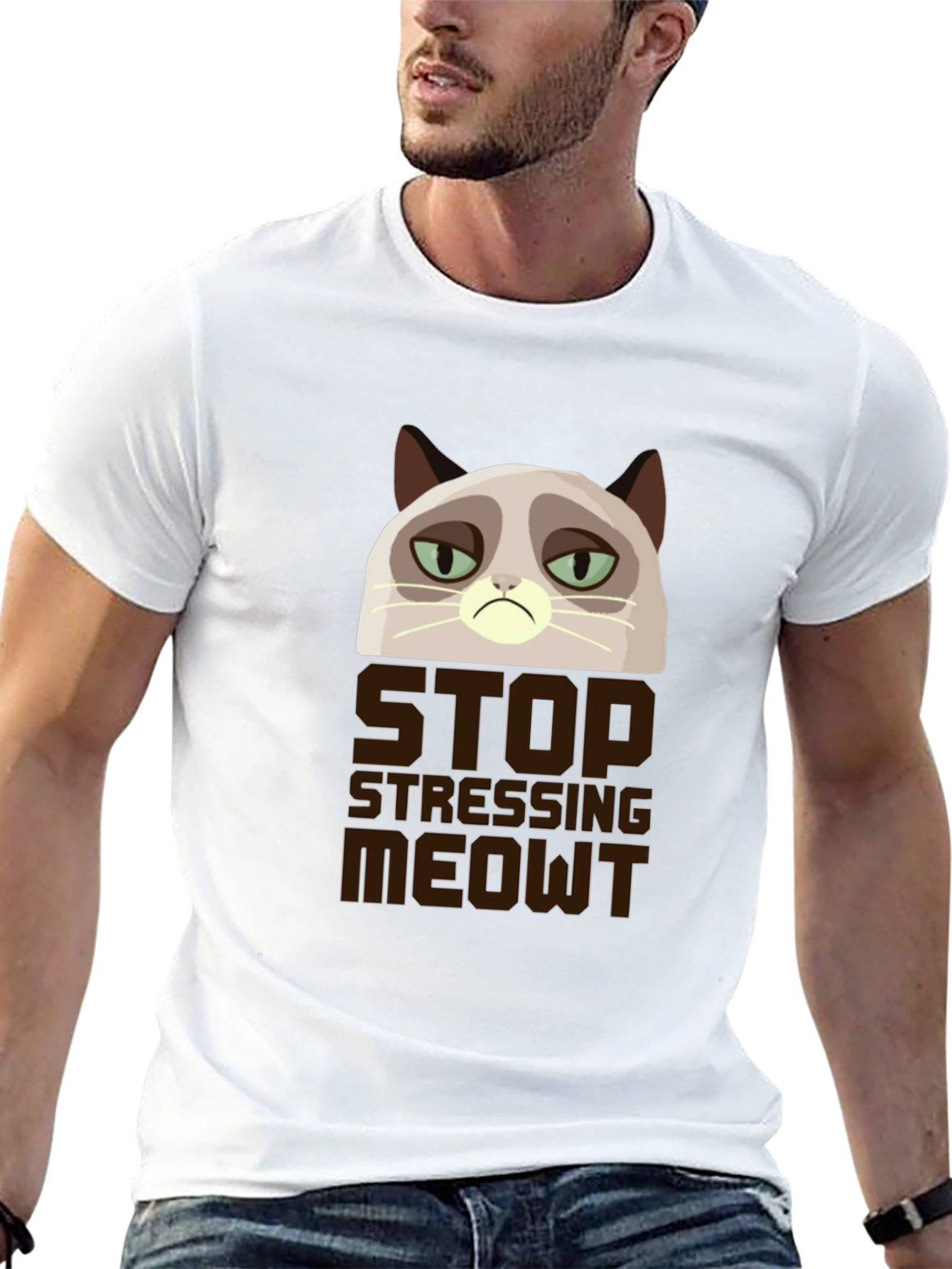 Grumpy Cat Stop Stressing Meowt T-Shirt