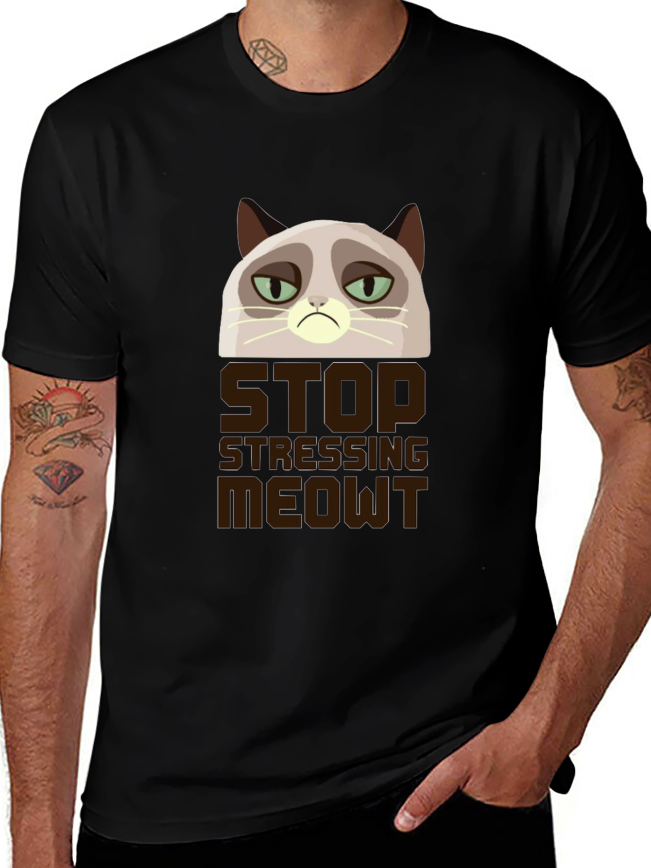 Grumpy Cat Stop Stressing Meowt T-Shirt
