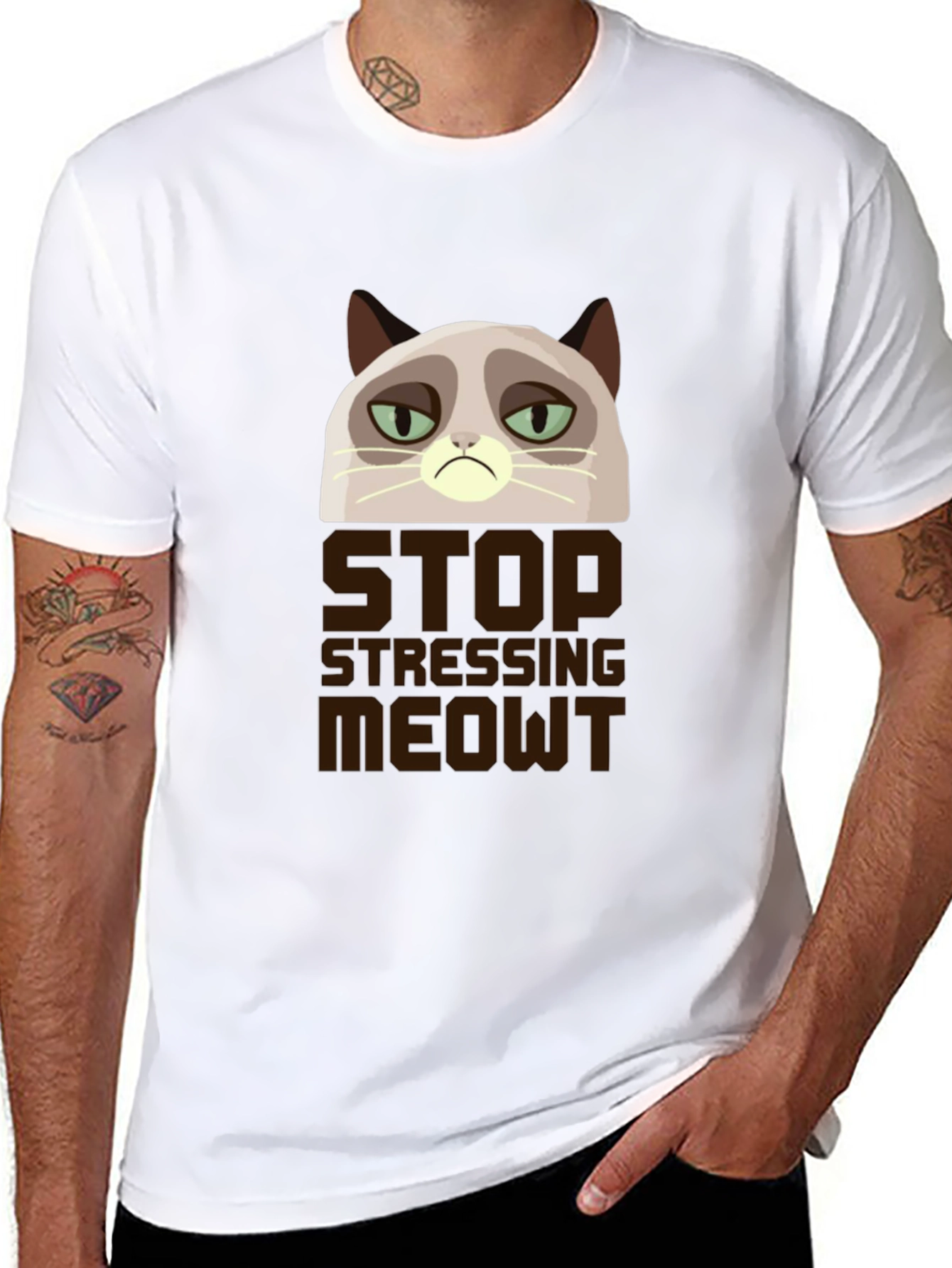 Grumpy Cat Stop Stressing Meowt T-Shirt