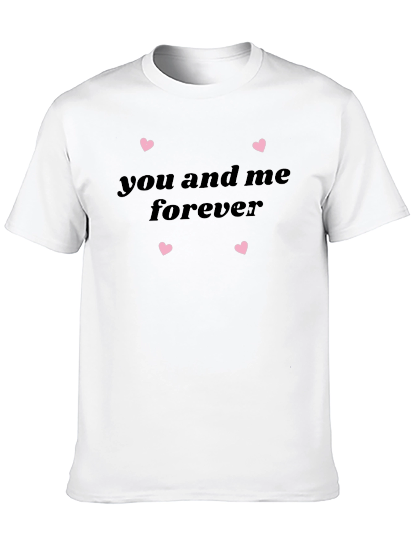 You And Me Forever Heart Print Tee