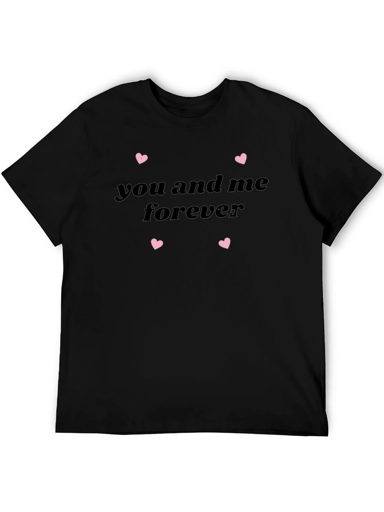 You And Me Forever Heart Print Tee