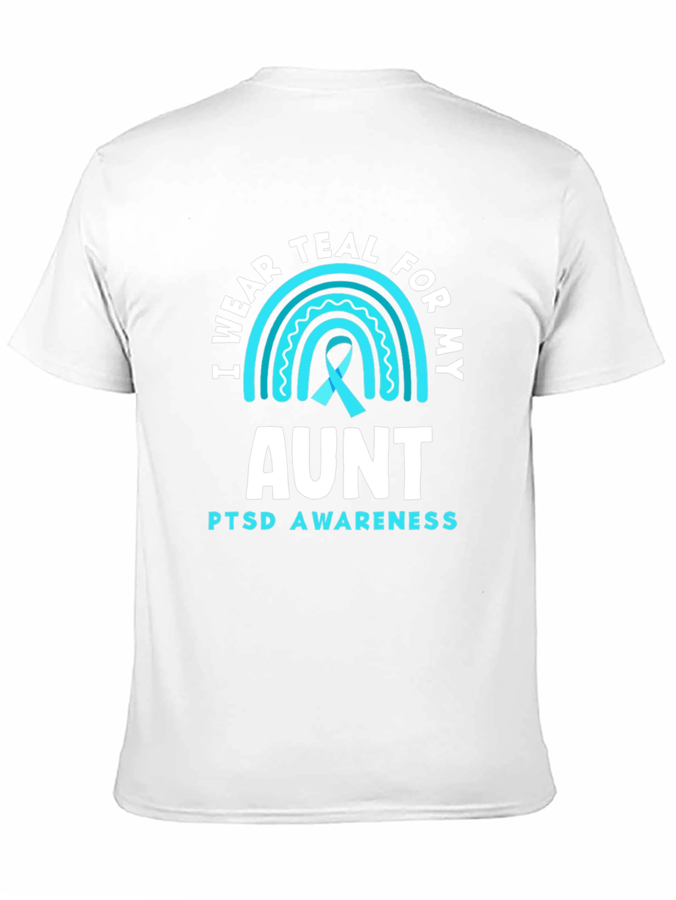 Teal PTSD Awareness Aunt T-Shirt
