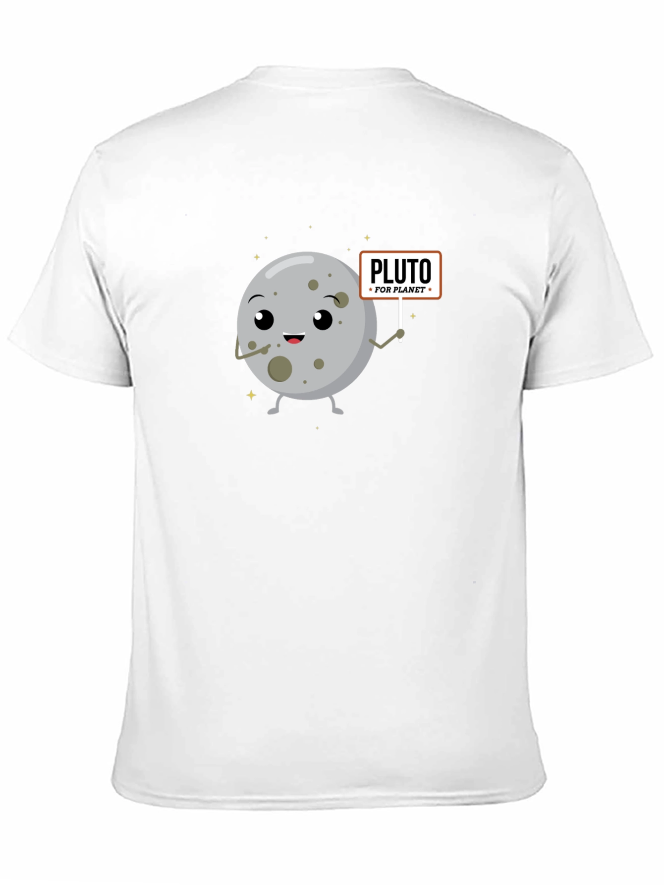 Pluto For Planet Black Graphic T-Shirt