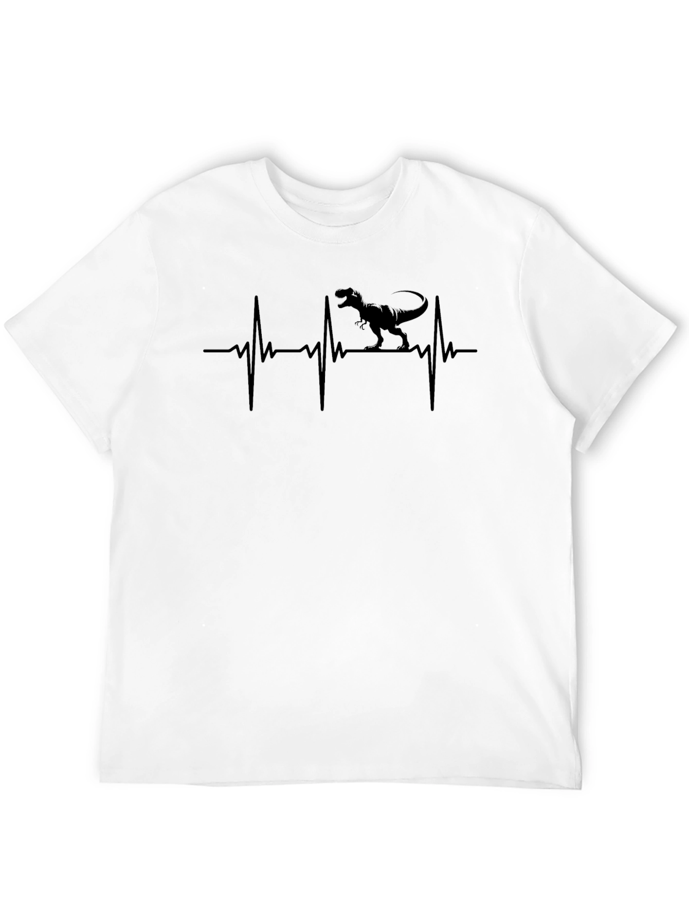 Dino Heartbeat T-Shirt - Black
