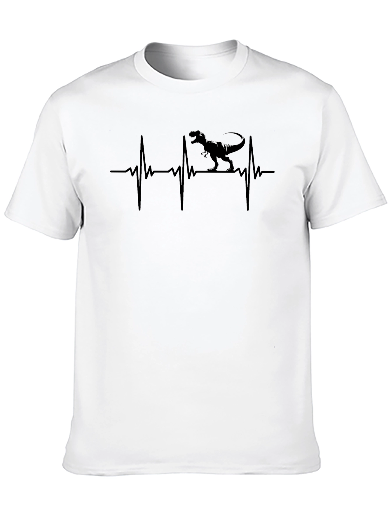Dino Heartbeat T-Shirt - Black