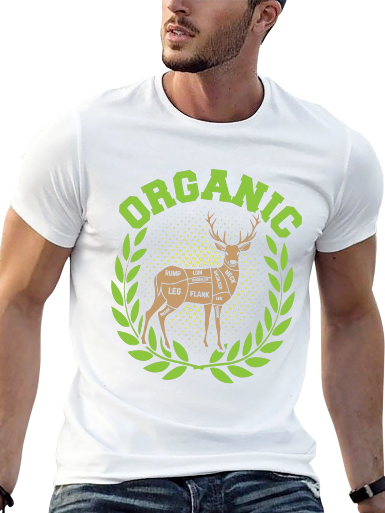 Organic Deer Meat Cut T-Shirt