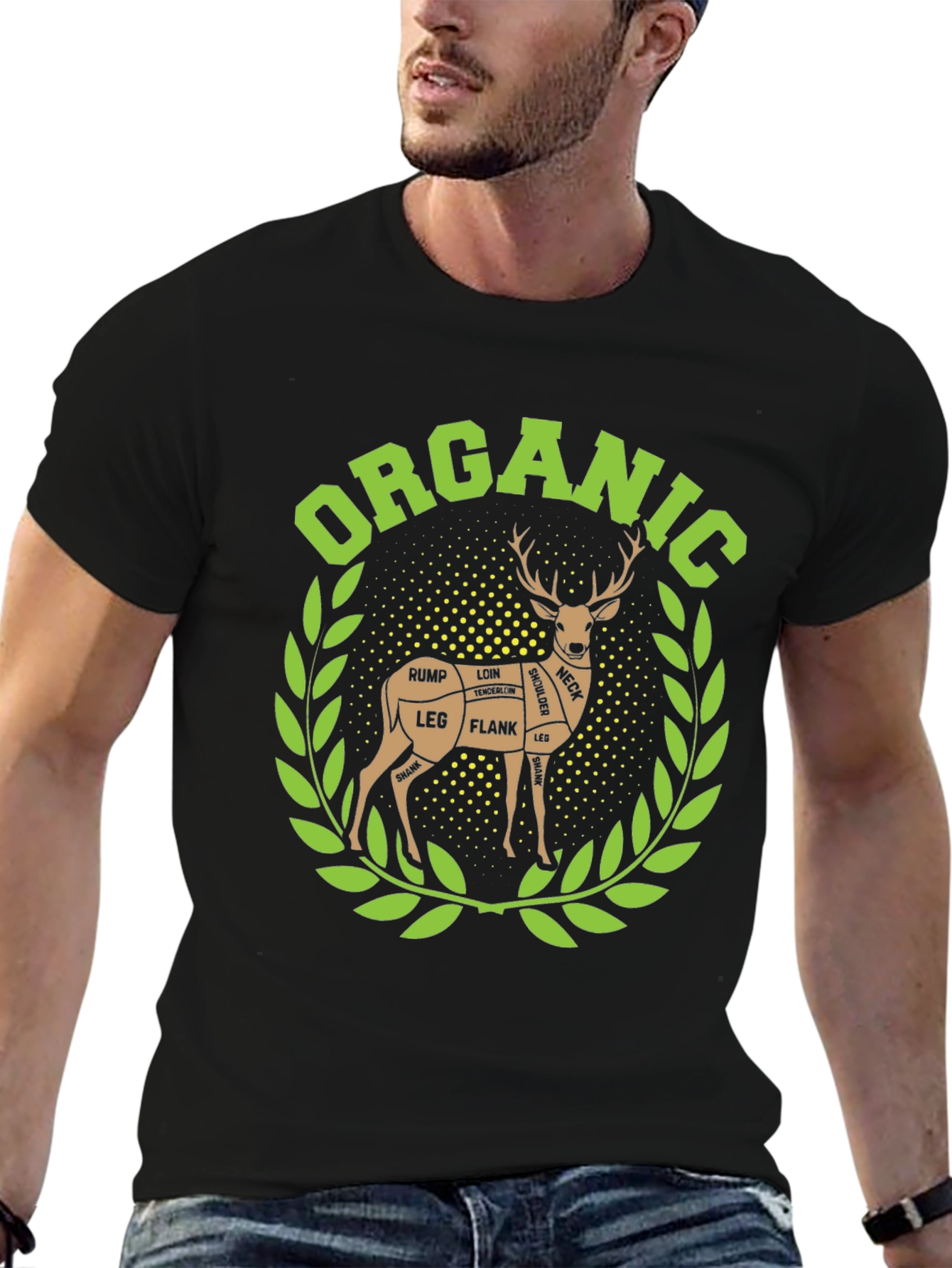 Organic Deer Meat Cut T-Shirt