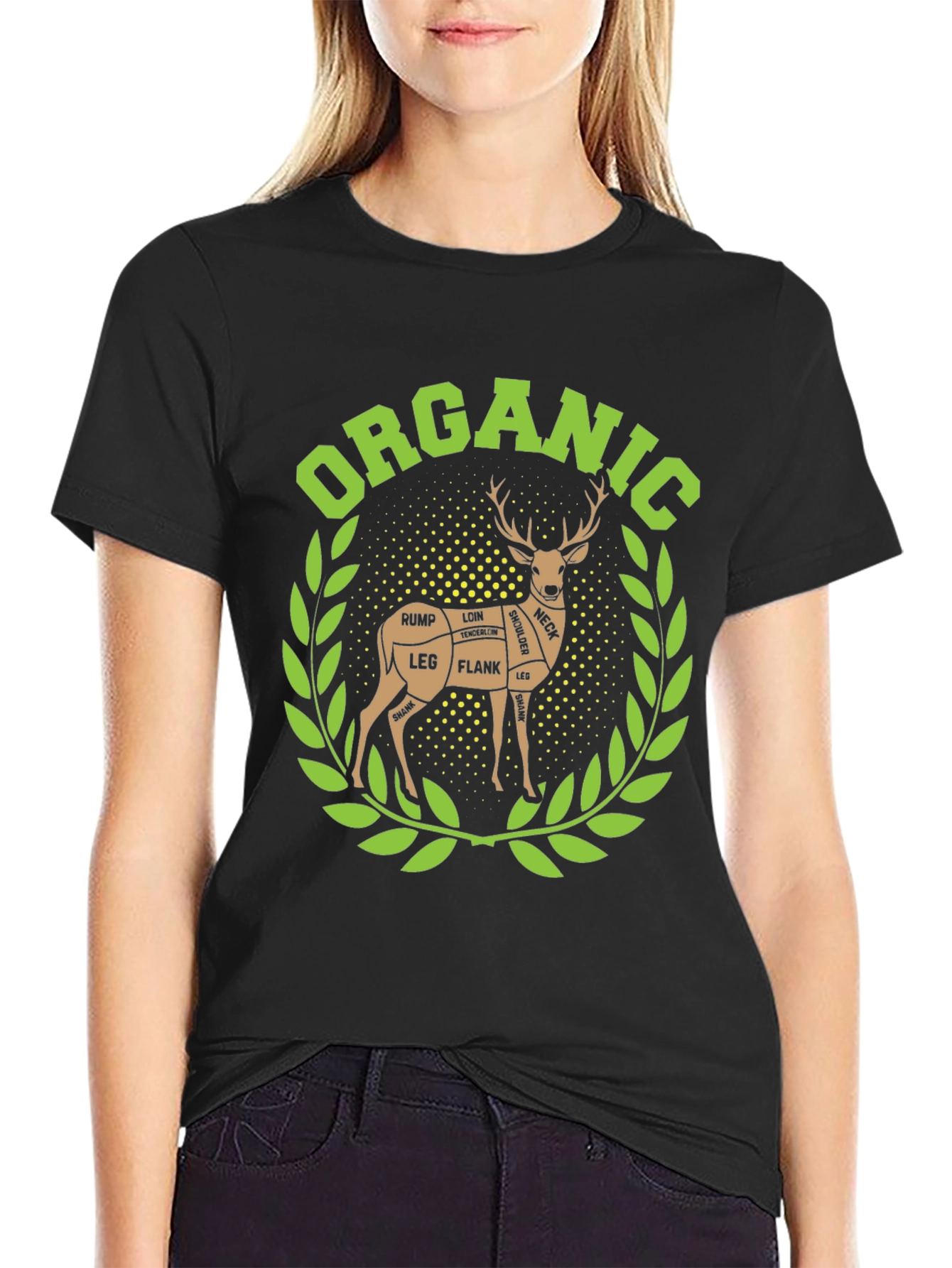 Organic Deer Meat Cut T-Shirt