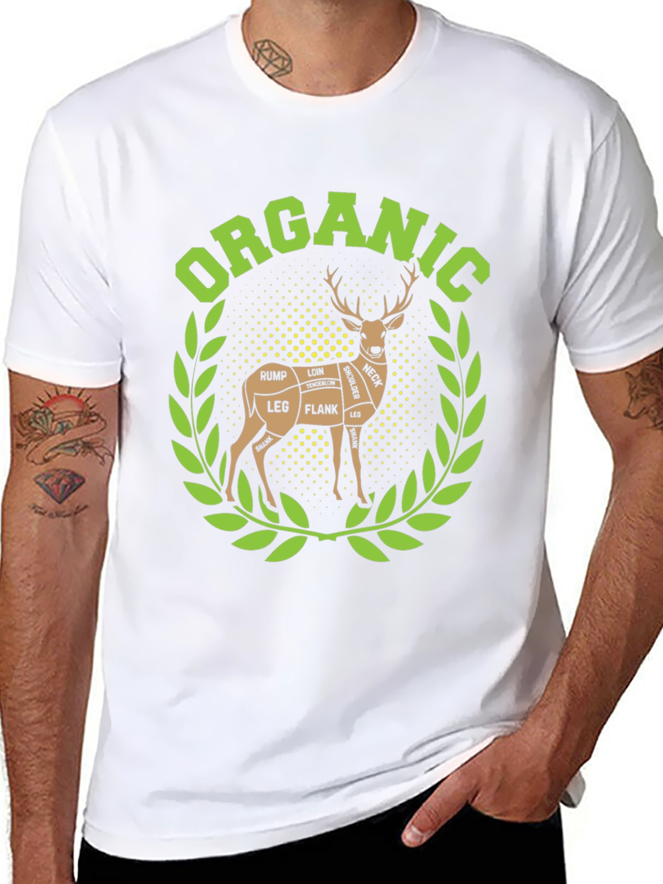 Organic Deer Meat Cut T-Shirt