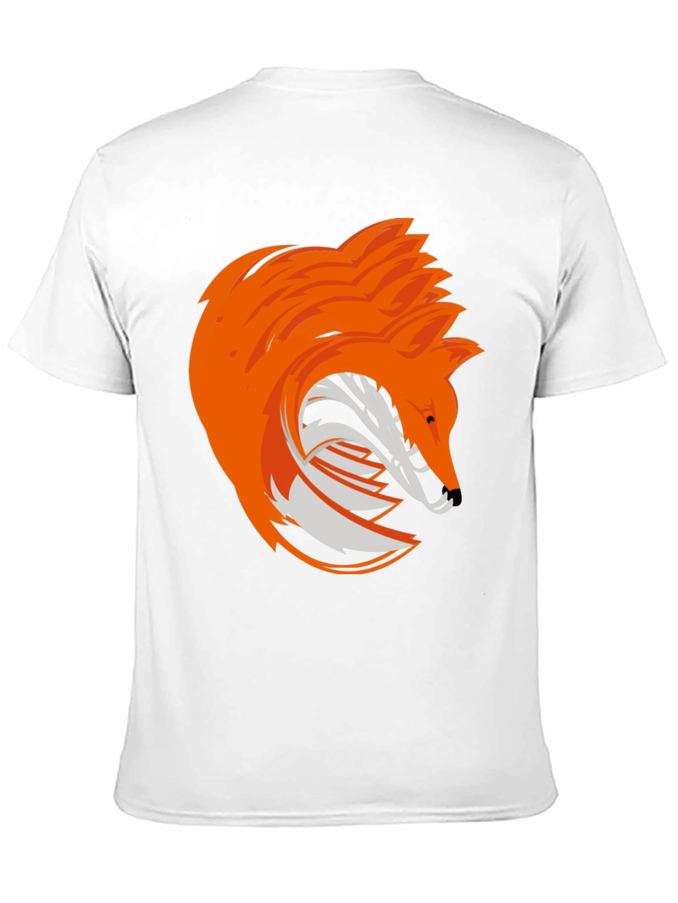 Stylized Fox Graphic Tee - Modern Animal Design