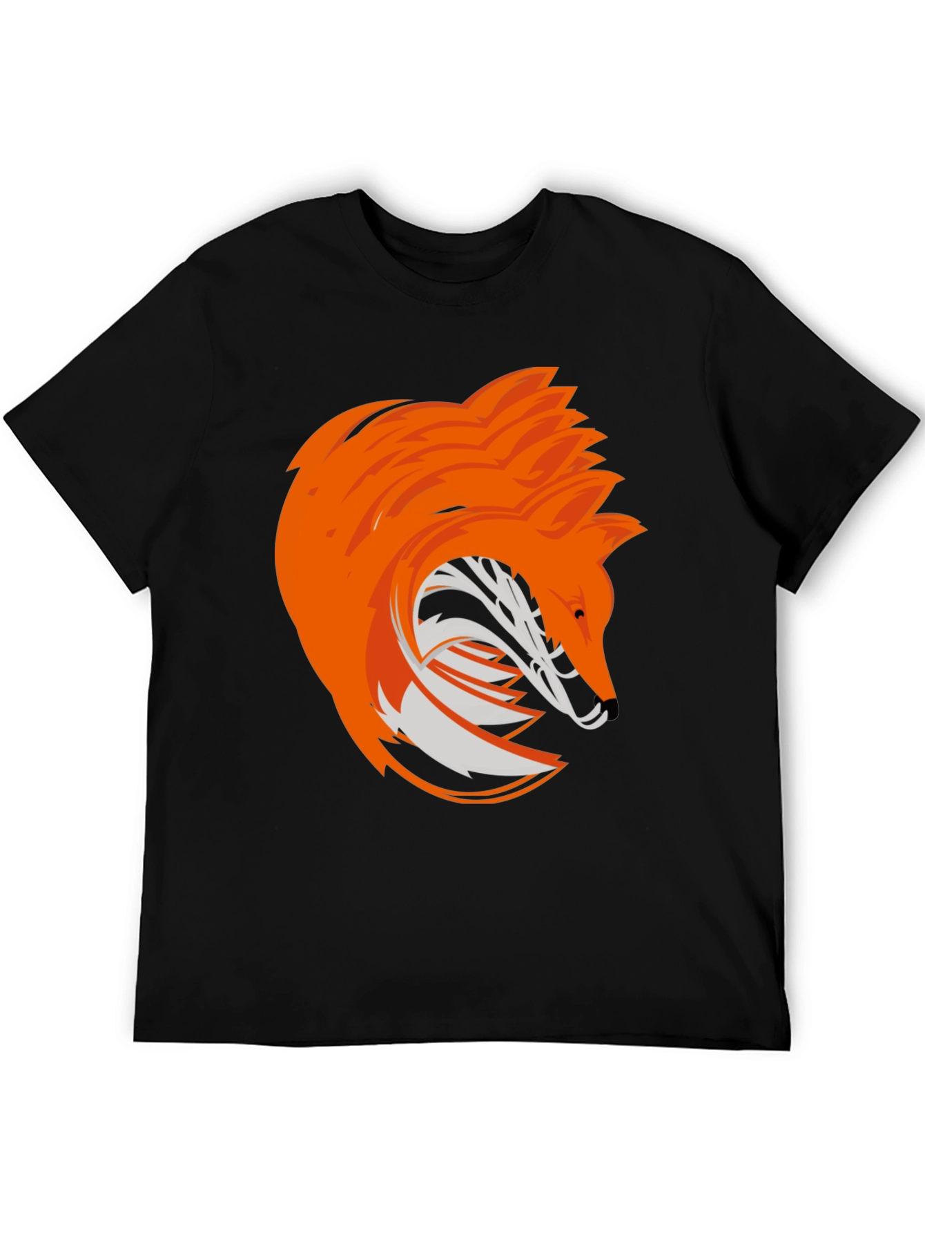 Stylized Fox Graphic Tee - Modern Animal Design