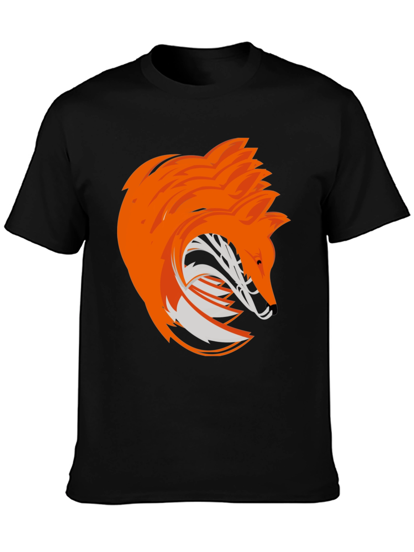 Stylized Fox Graphic Tee - Modern Animal Design
