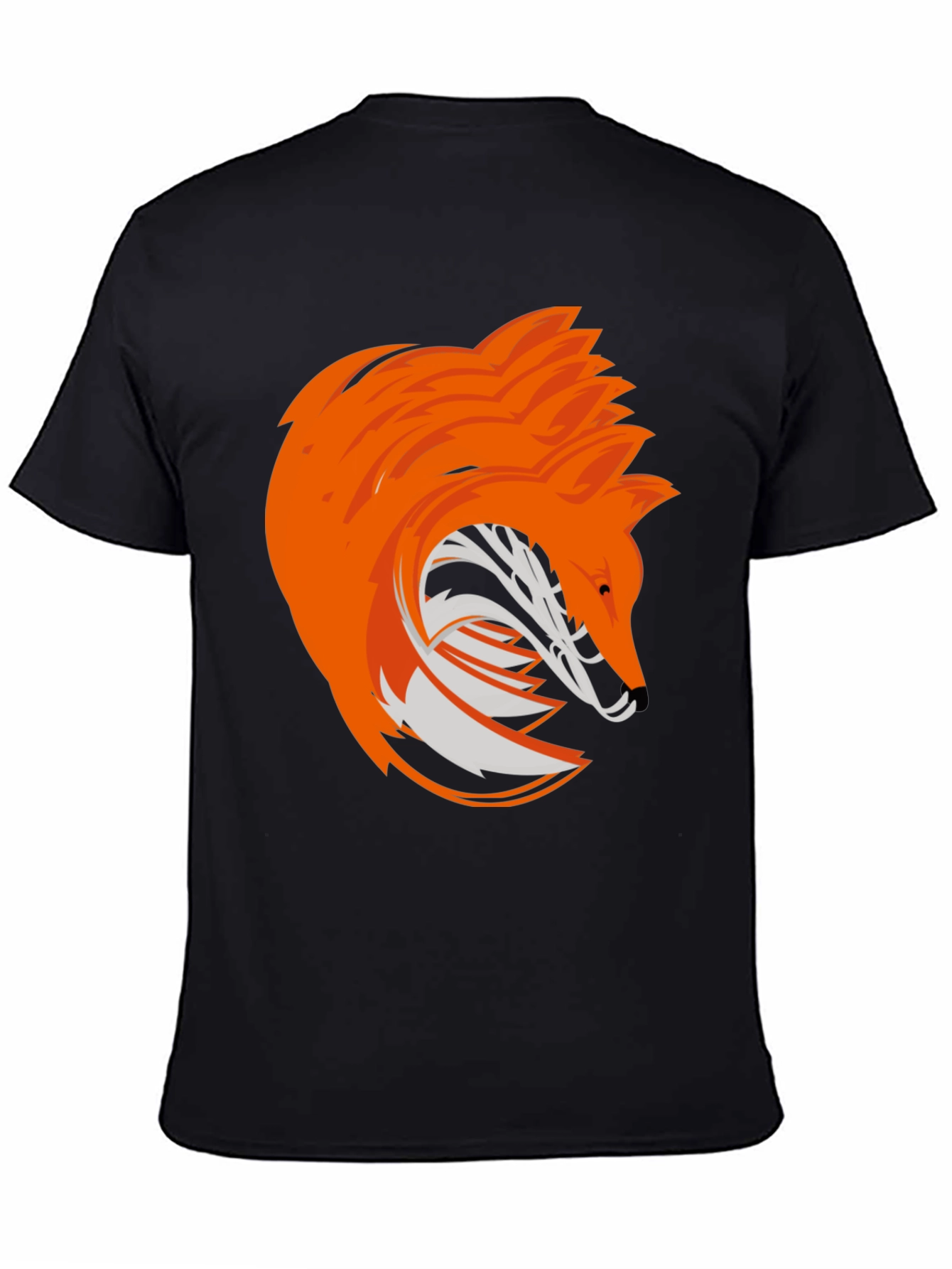 Stylized Fox Graphic Tee - Modern Animal Design