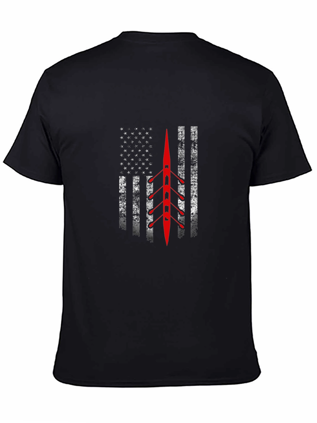 Rowing USA Flag Graphic T-Shirt