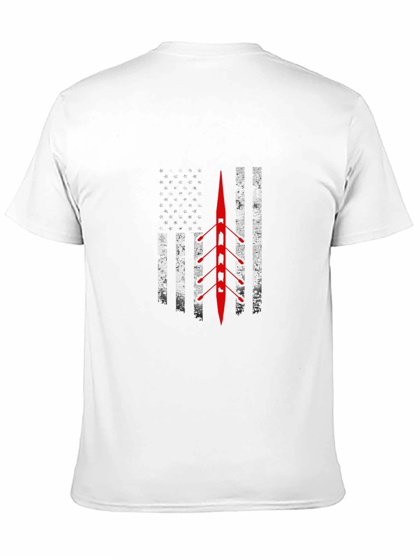 Rowing USA Flag Graphic T-Shirt