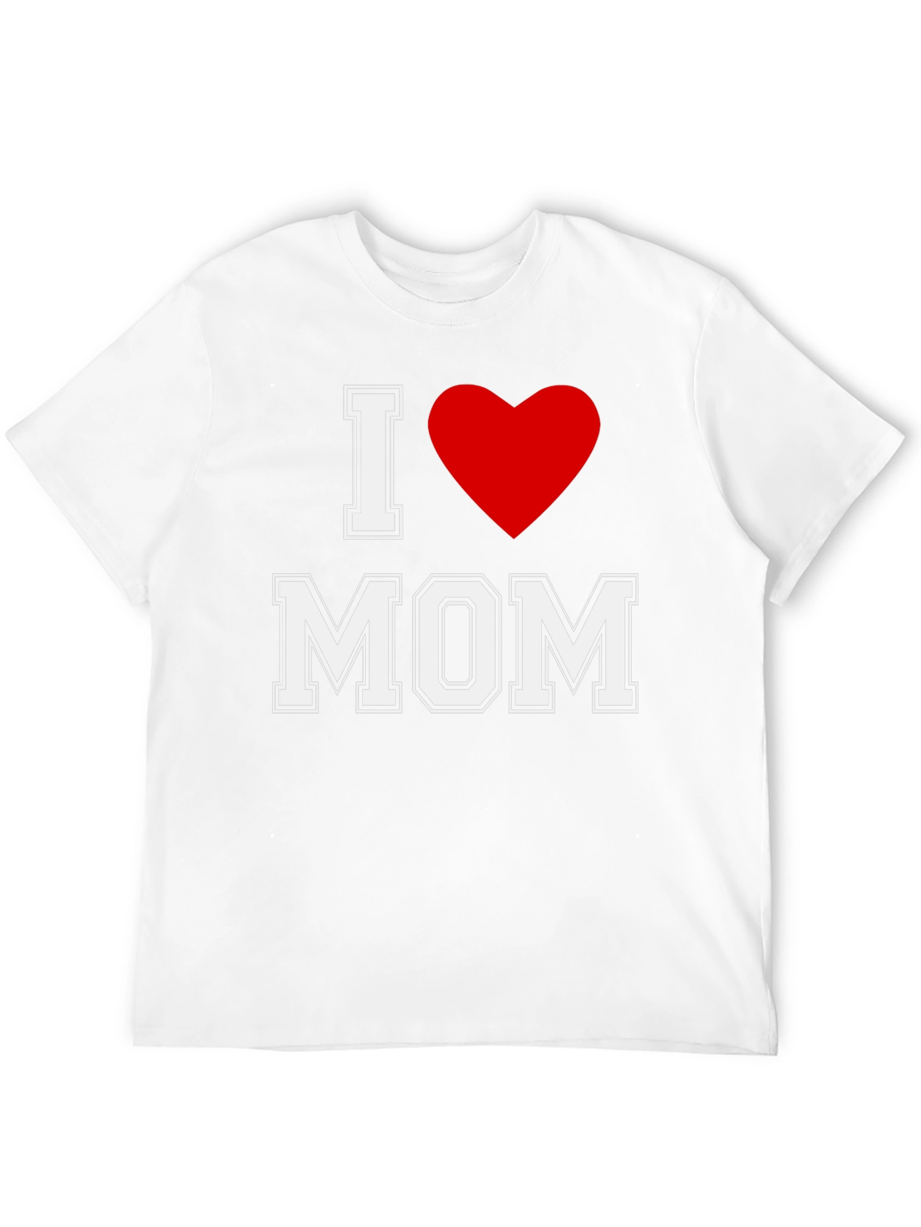 I Heart Mom Black T-Shirt - Mothers Day Gift