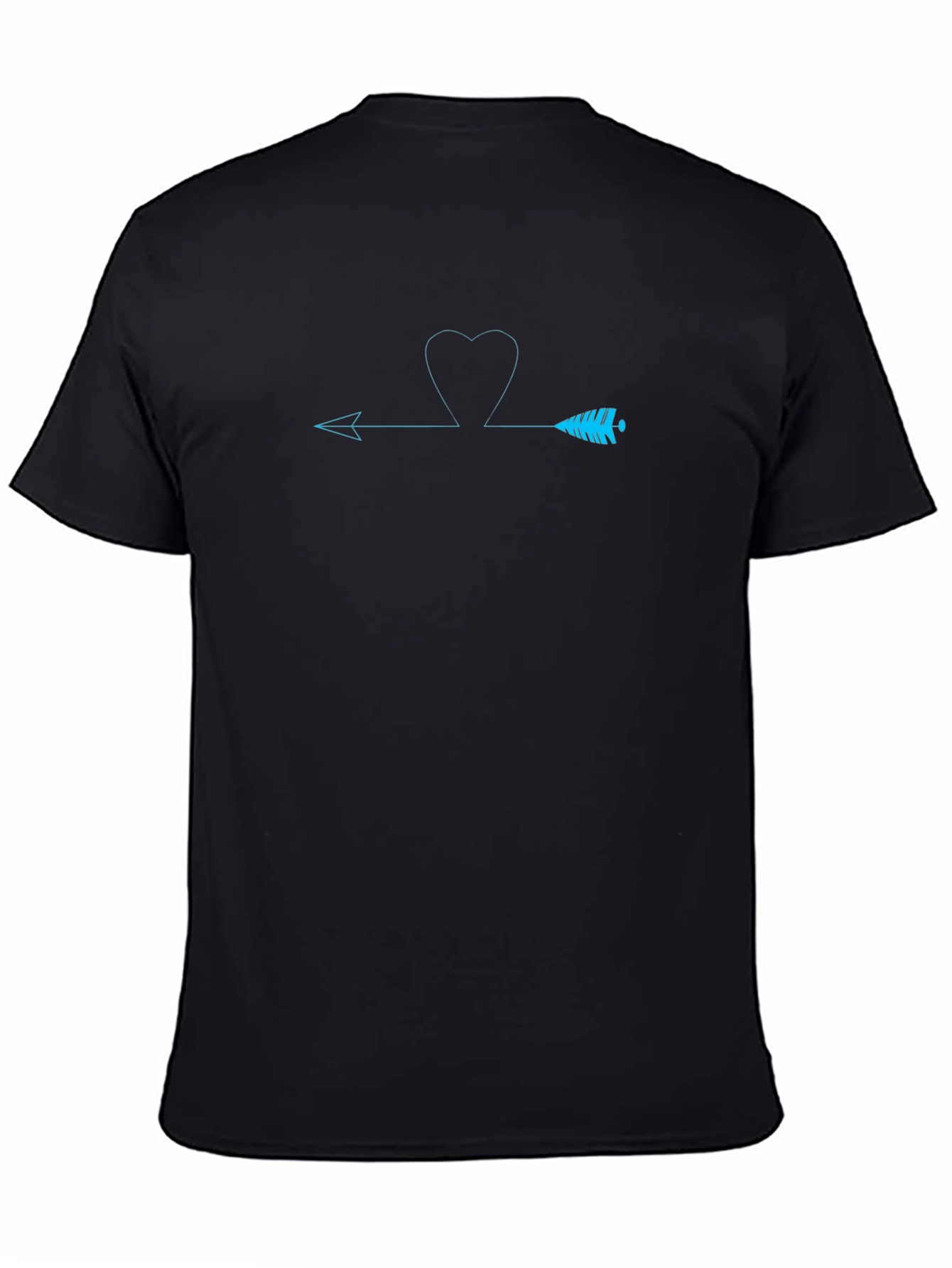 Arrow Heart Graphic Black T-Shirt