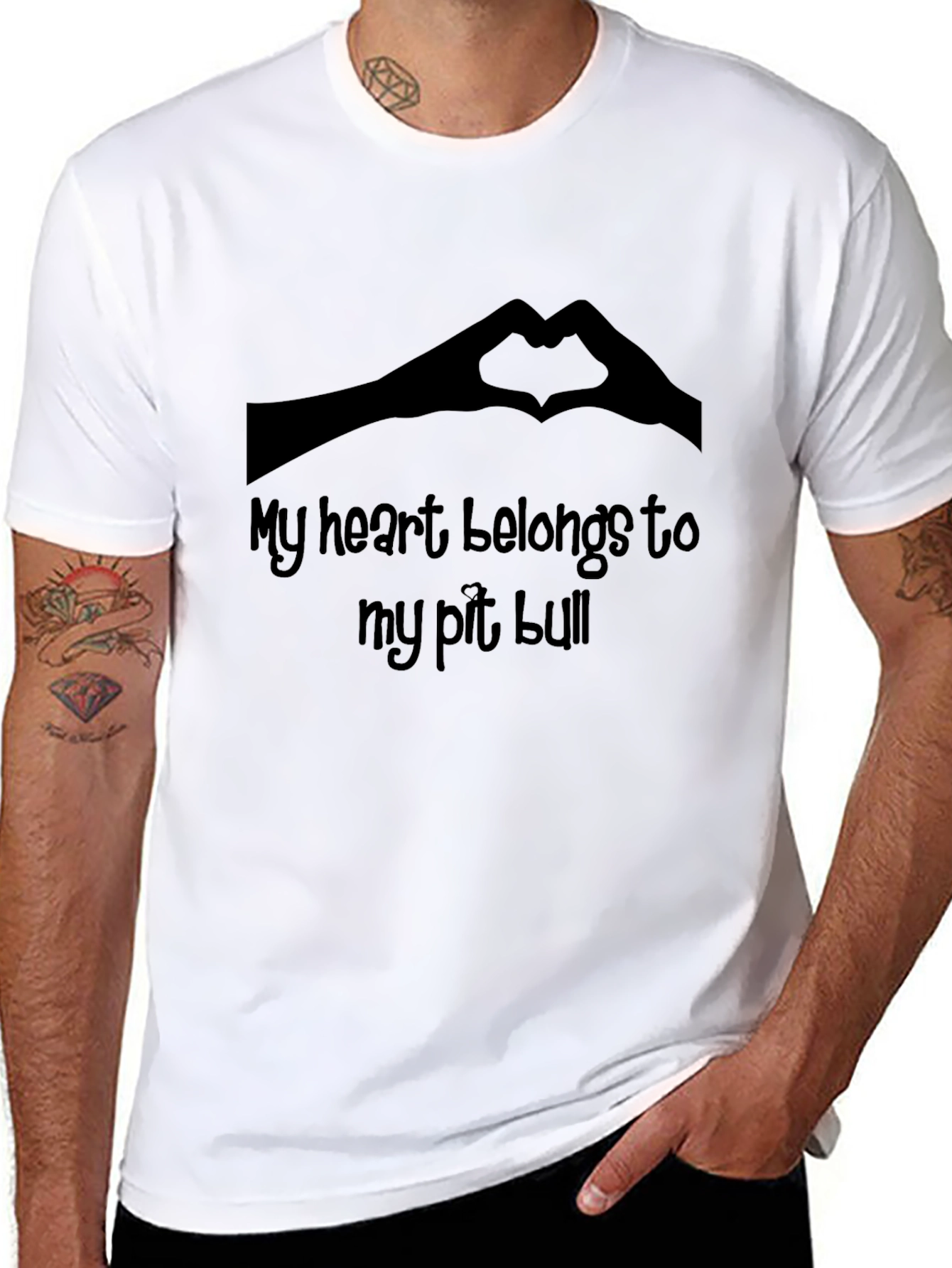 My Heart Belongs To My Pit Bull T-Shirt