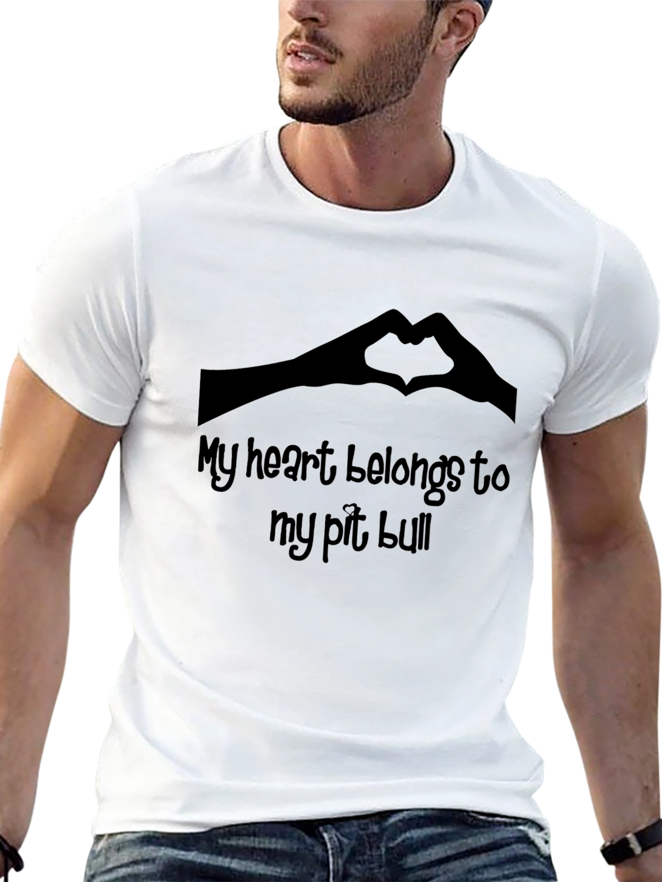 My Heart Belongs To My Pit Bull T-Shirt