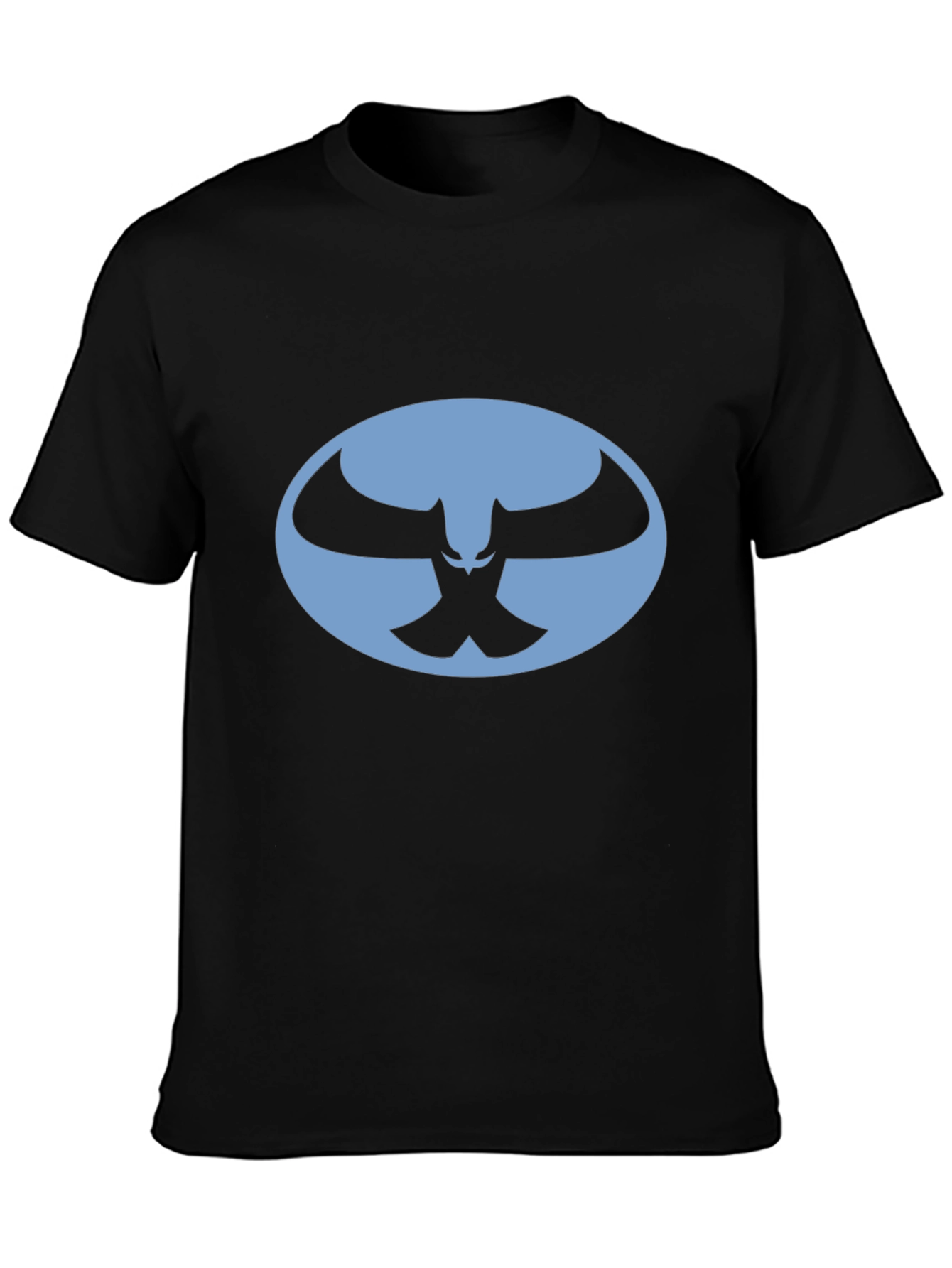 Black T-Shirt with Blue Owl Logo