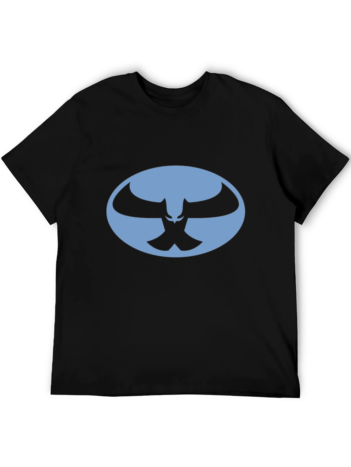 Black T-Shirt with Blue Owl Logo