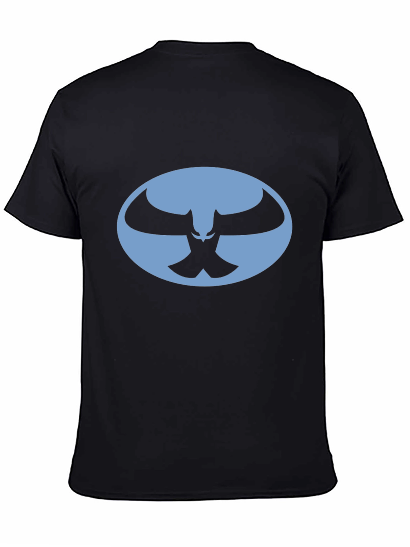 Black T-Shirt with Blue Owl Logo