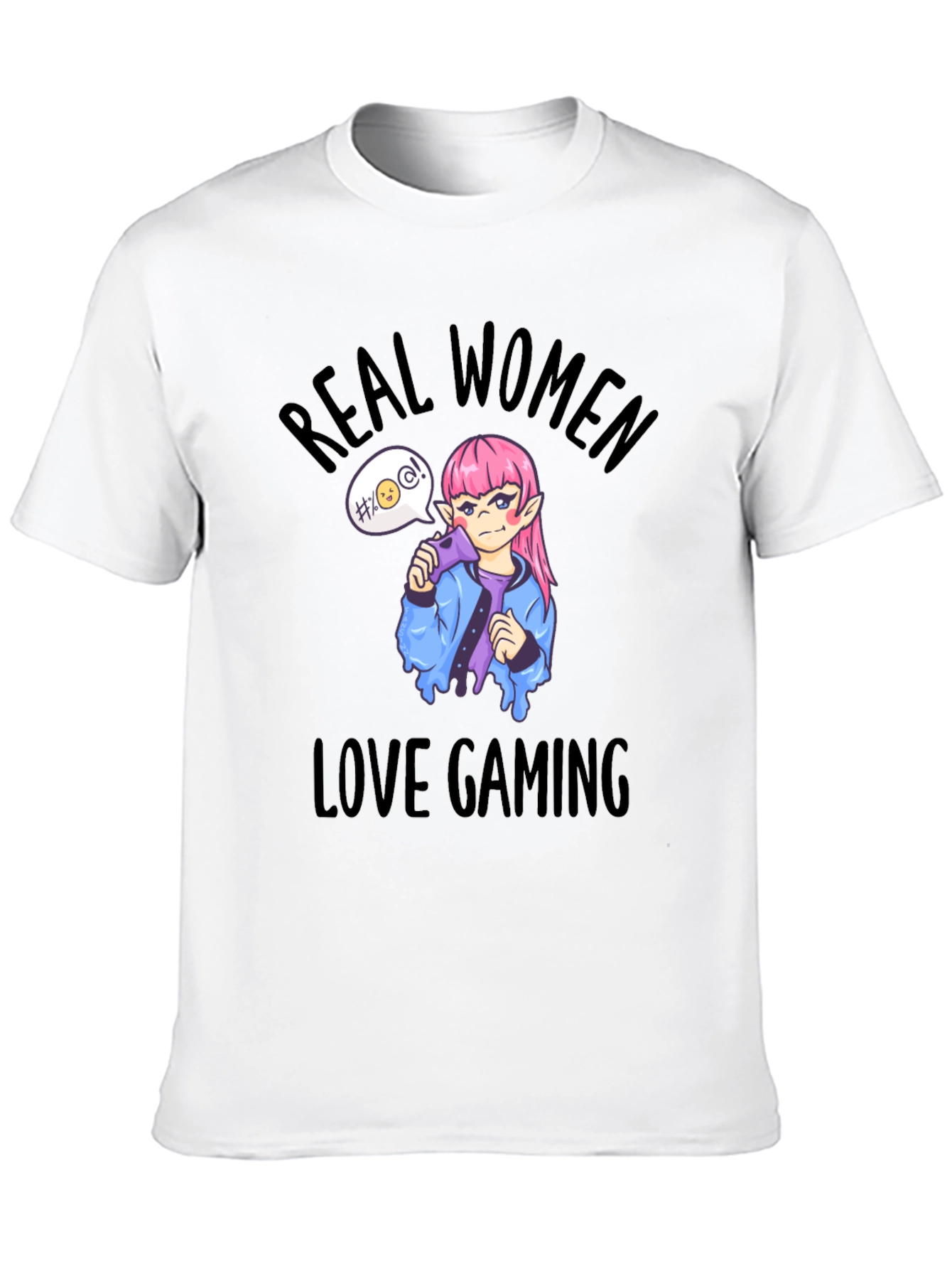 Real Women Love Gaming T-Shirt - Black