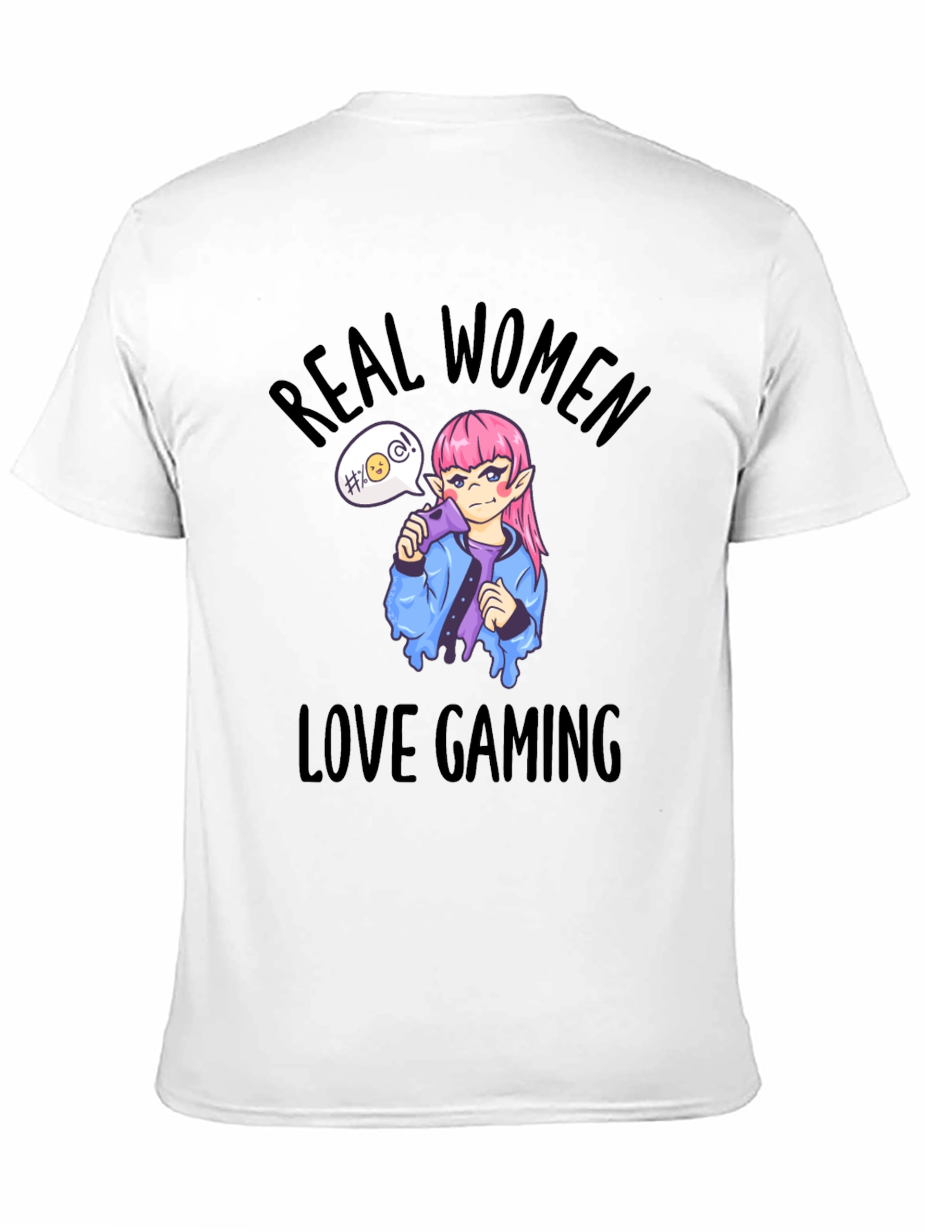 Real Women Love Gaming T-Shirt - Black