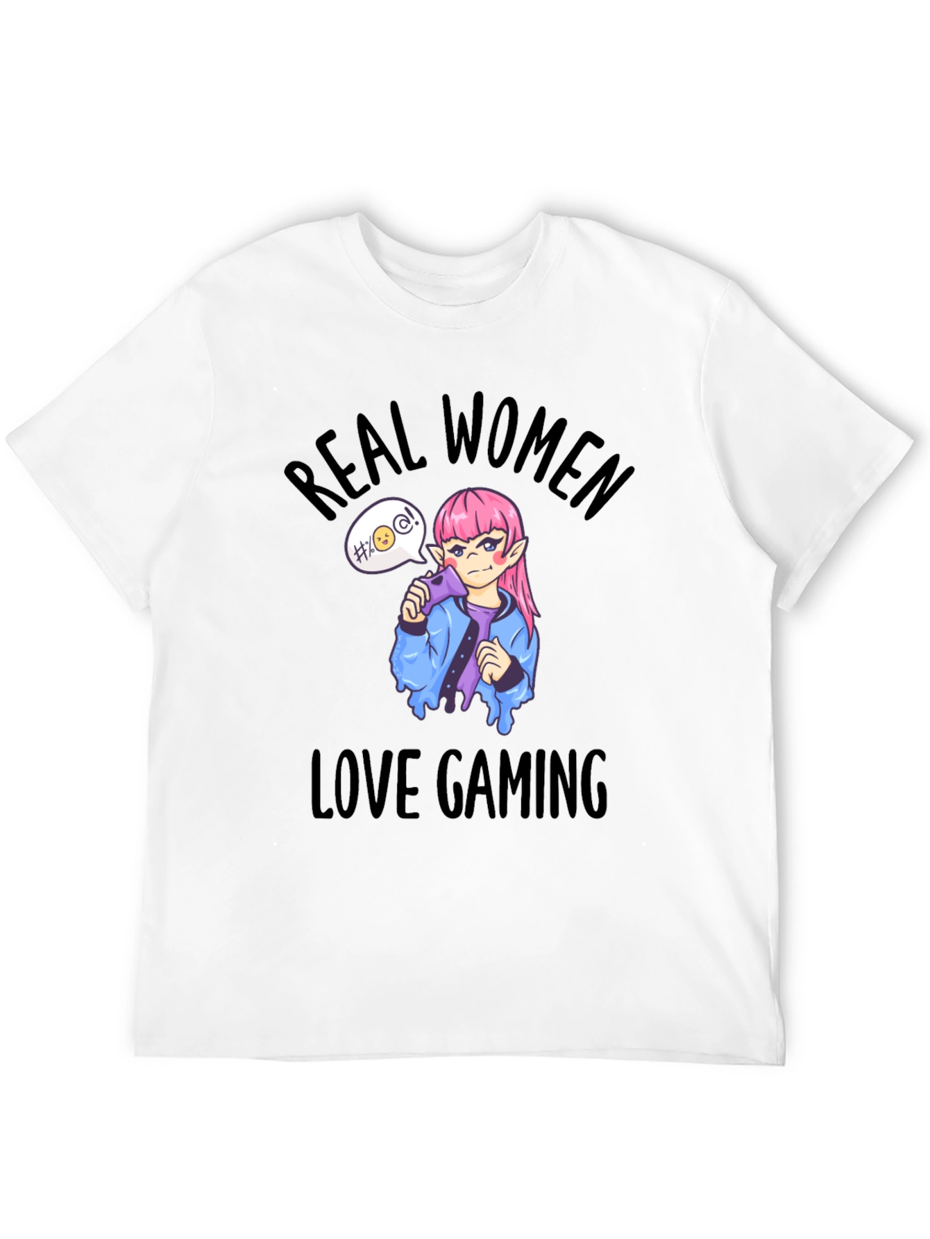Real Women Love Gaming T-Shirt - Black