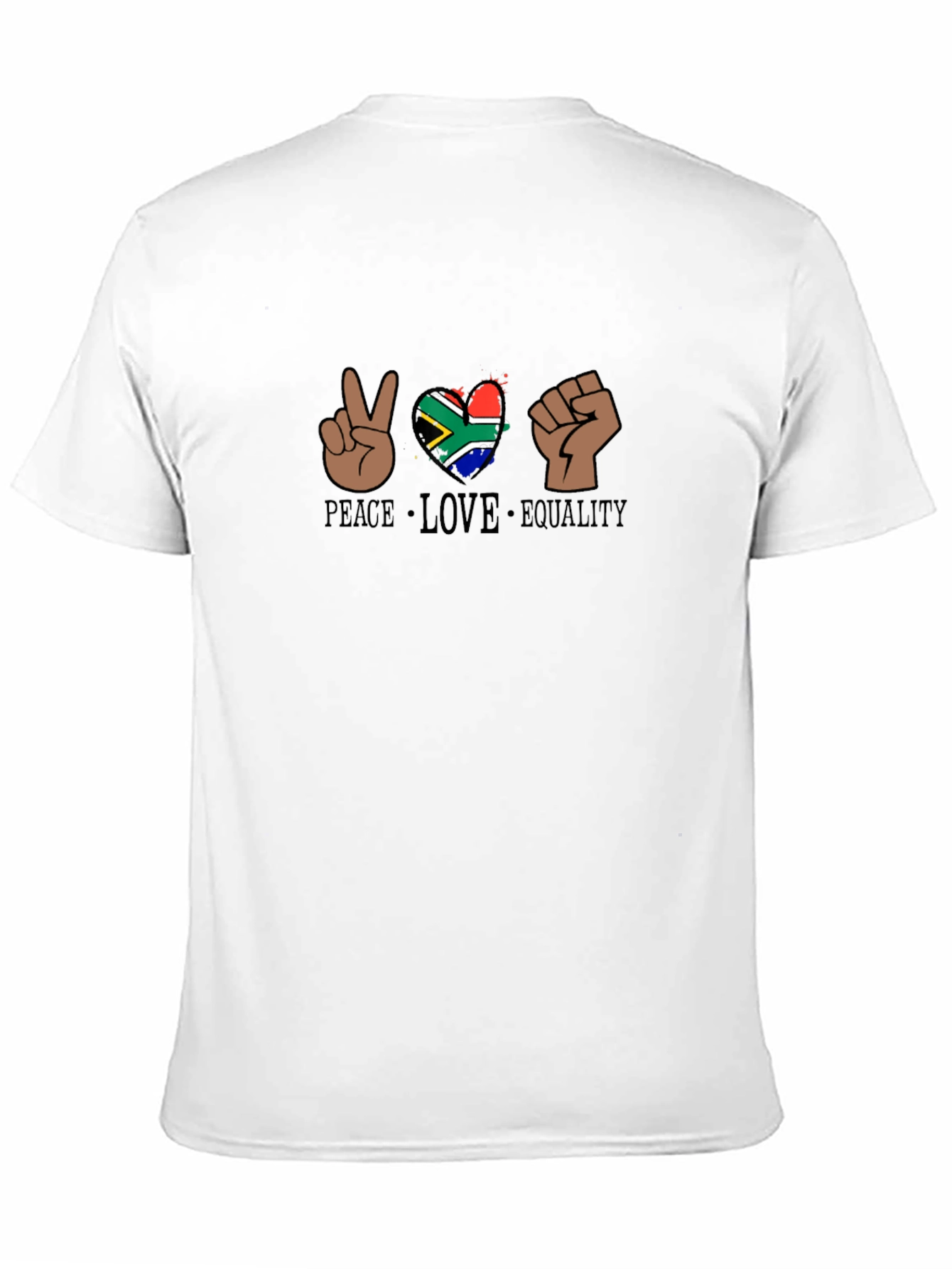Peace Love Equality South Africa Heart T-Shirt