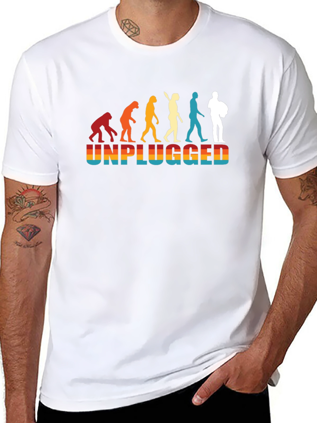 Unplugged Evolution T-Shirt - Retro Style