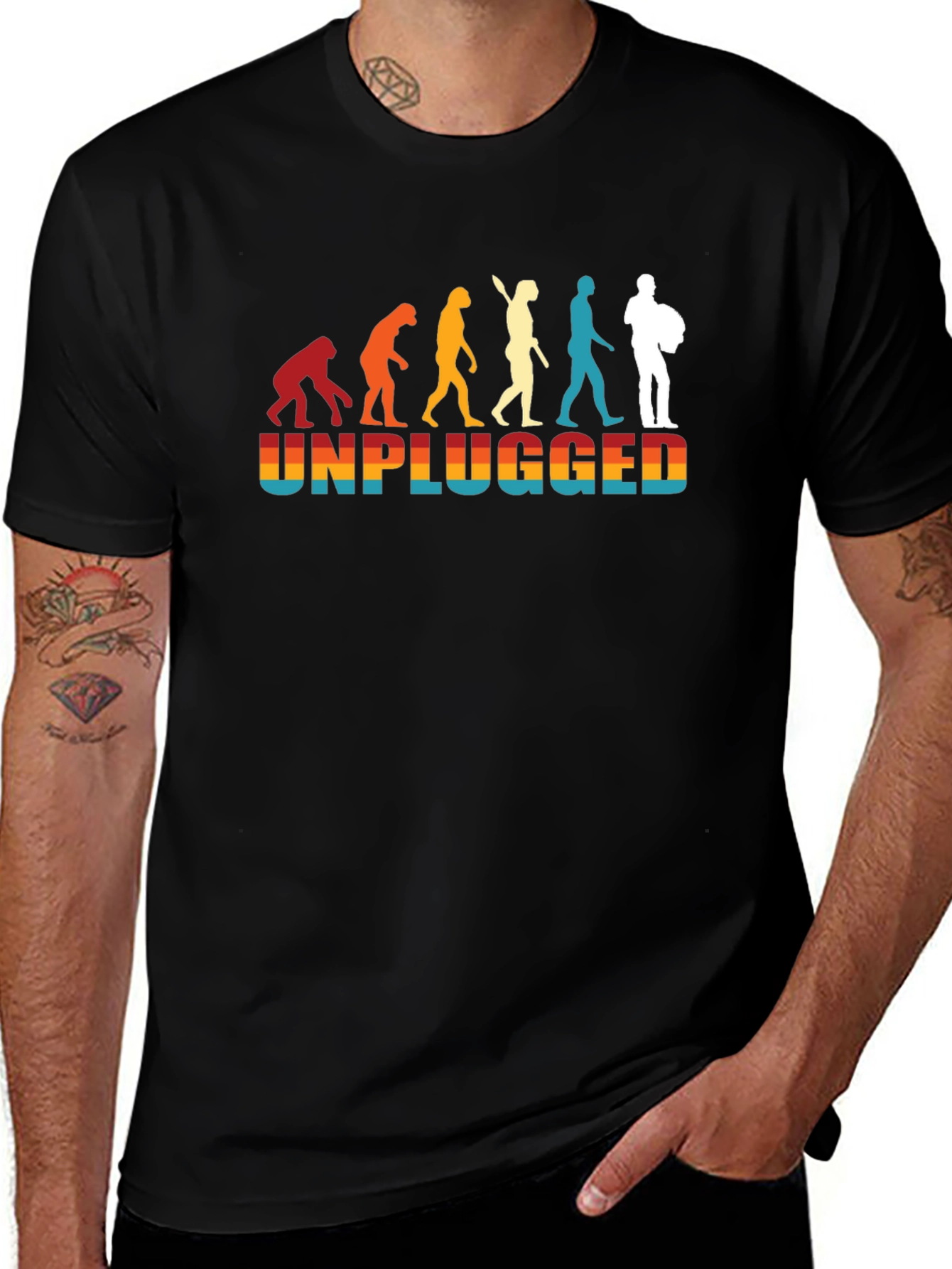 Unplugged Evolution T-Shirt - Retro Style
