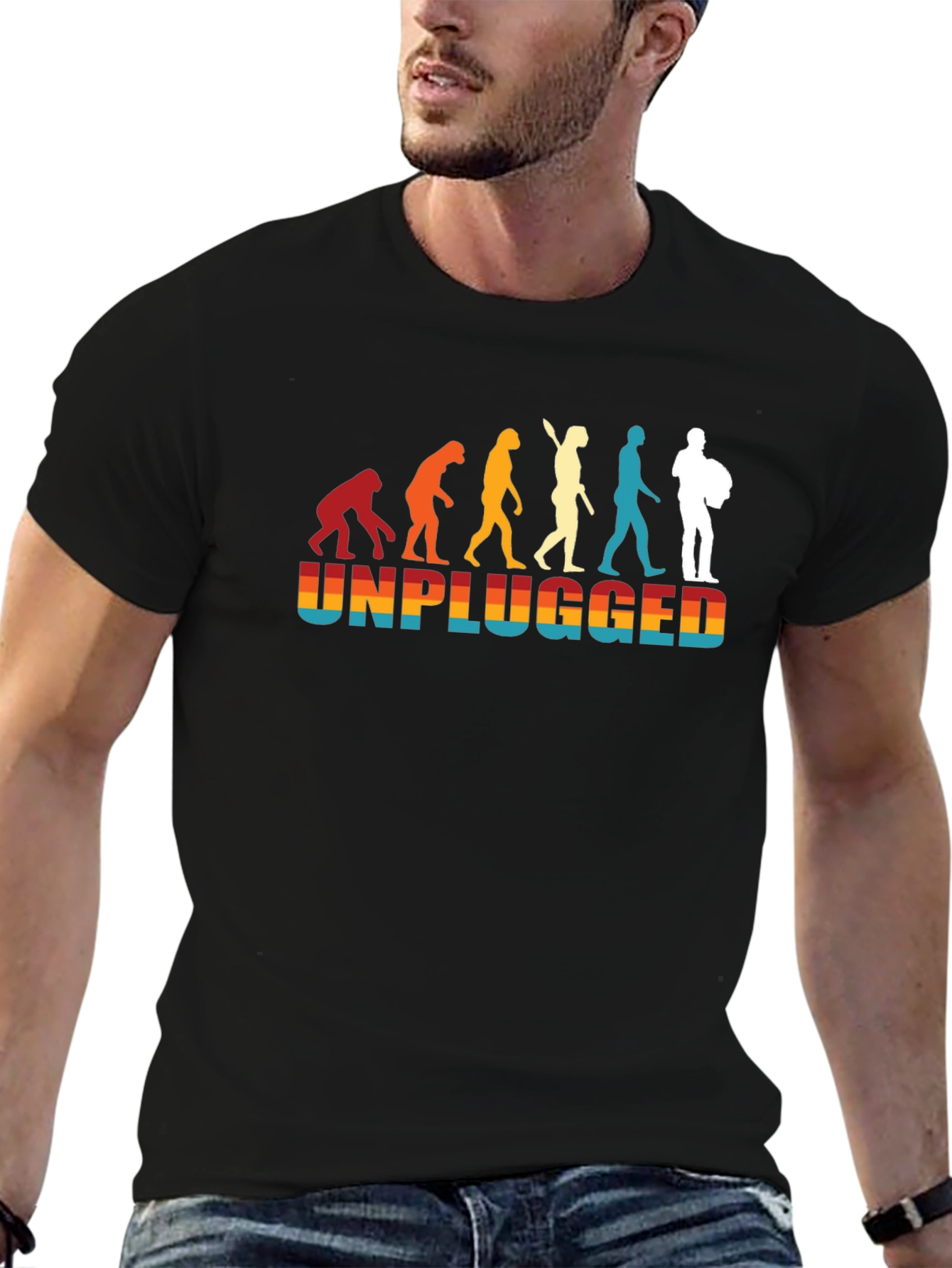 Unplugged Evolution T-Shirt - Retro Style