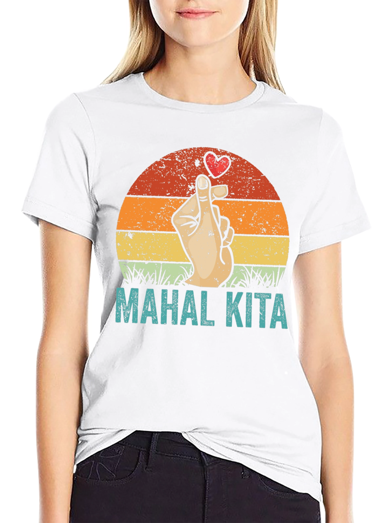 Mahal Kita Graphic Tee - Retro Love Design