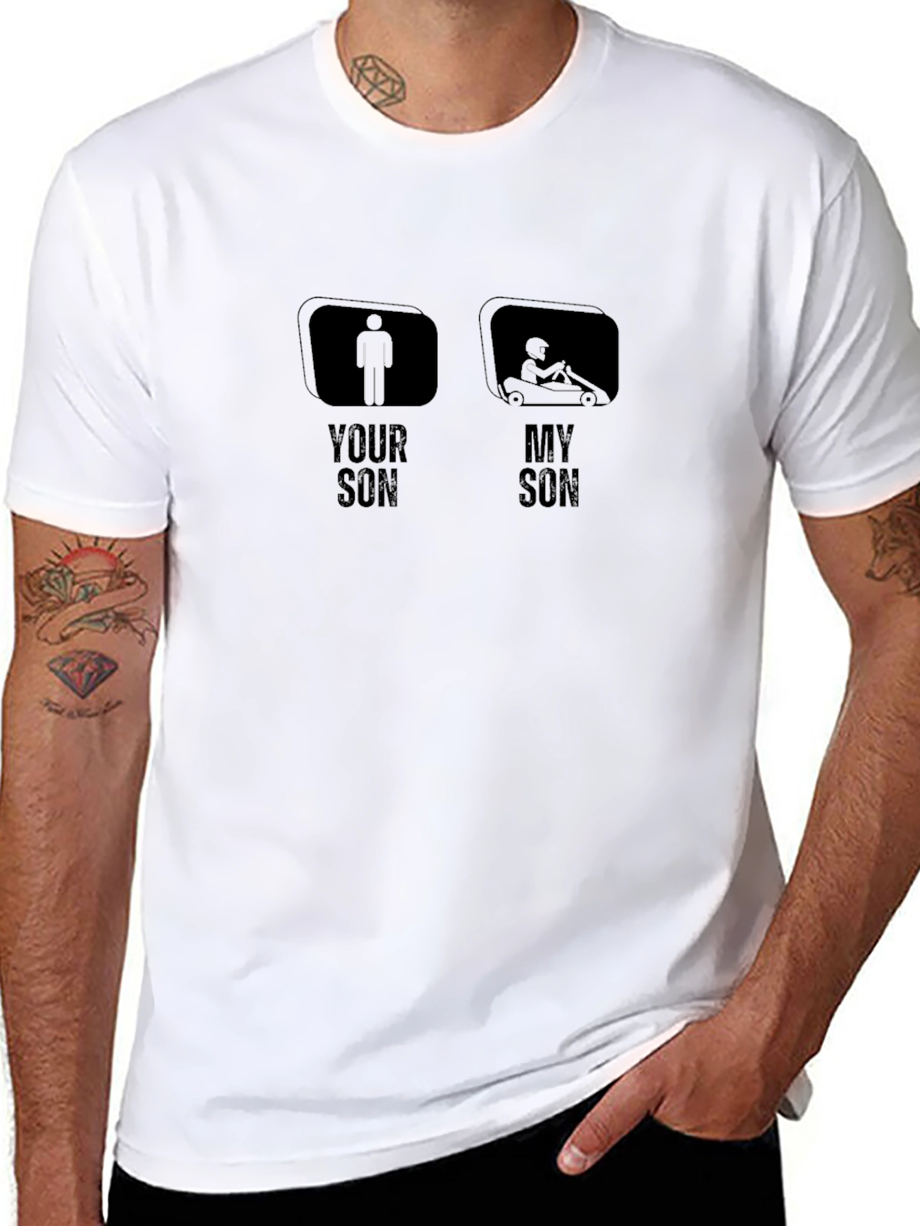Funny Your Son vs My Son Graphic T-Shirt