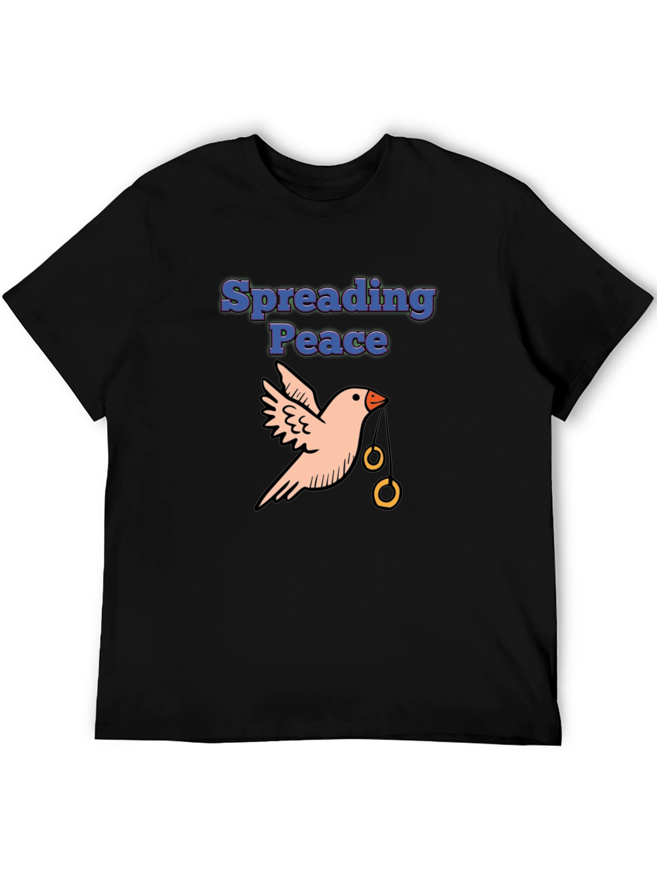 Spreading Peace T-Shirt - Bird with Rings Design