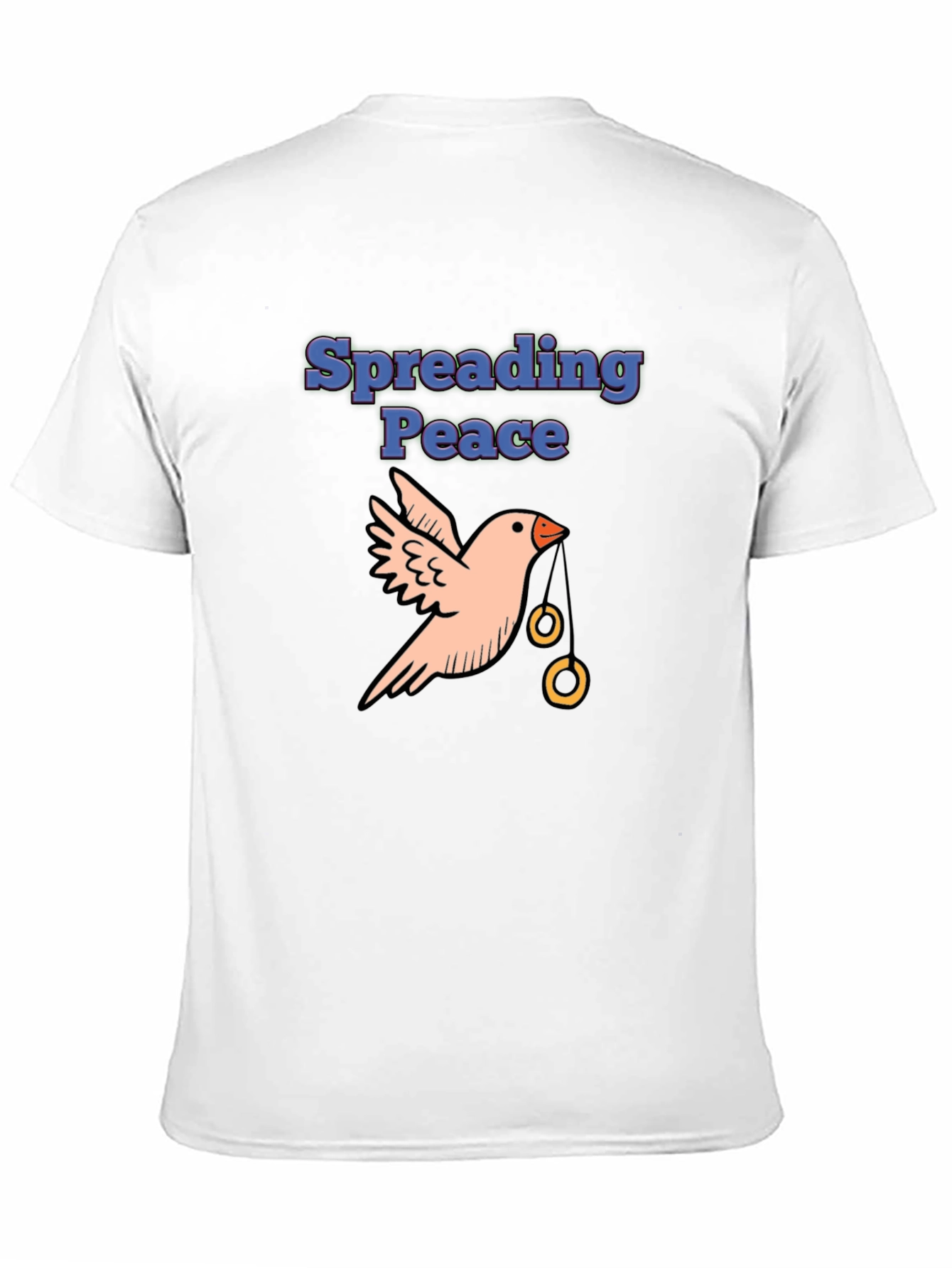 Spreading Peace T-Shirt - Bird with Rings Design