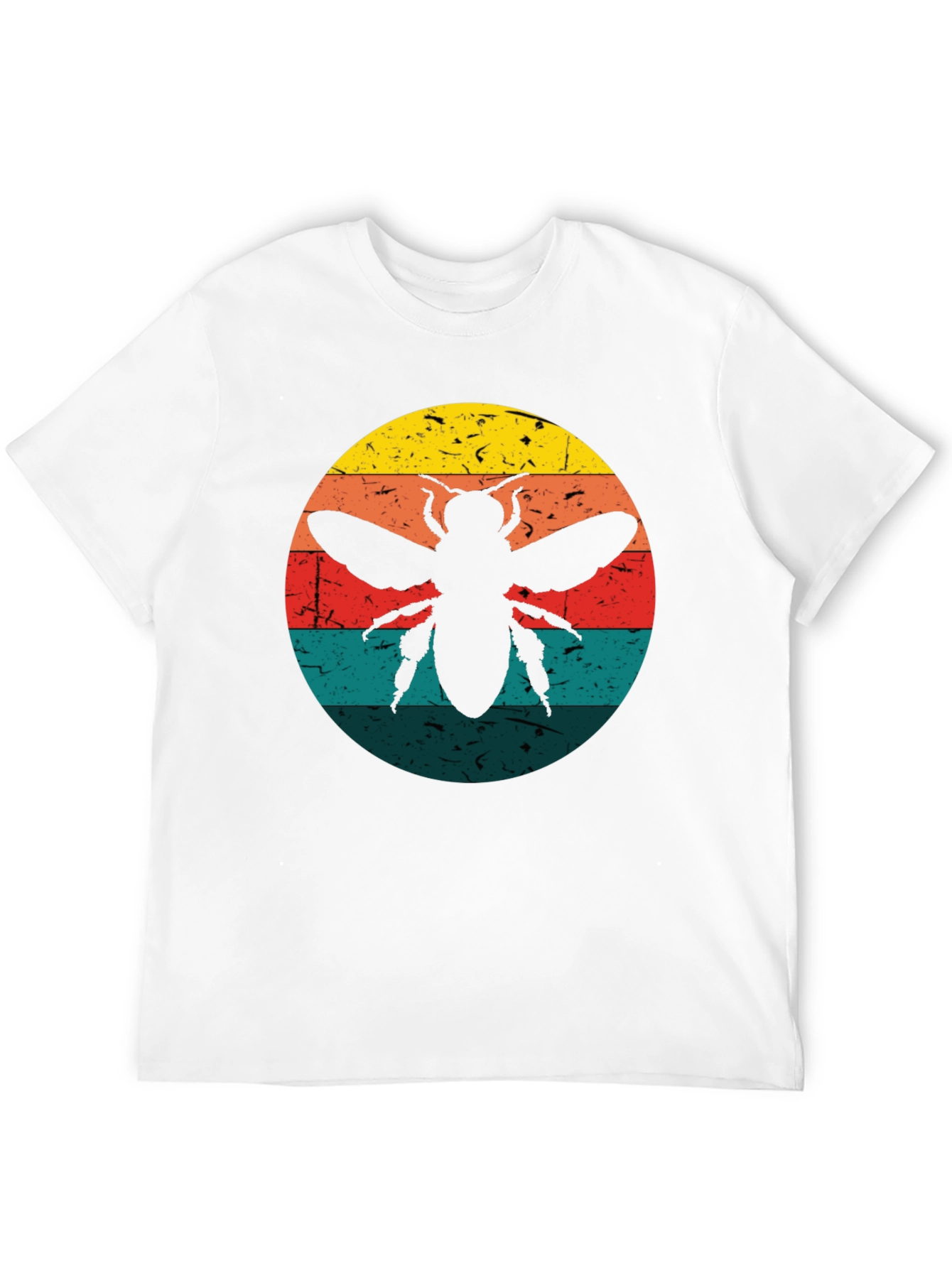 Retro Bee Graphic Tee - Black