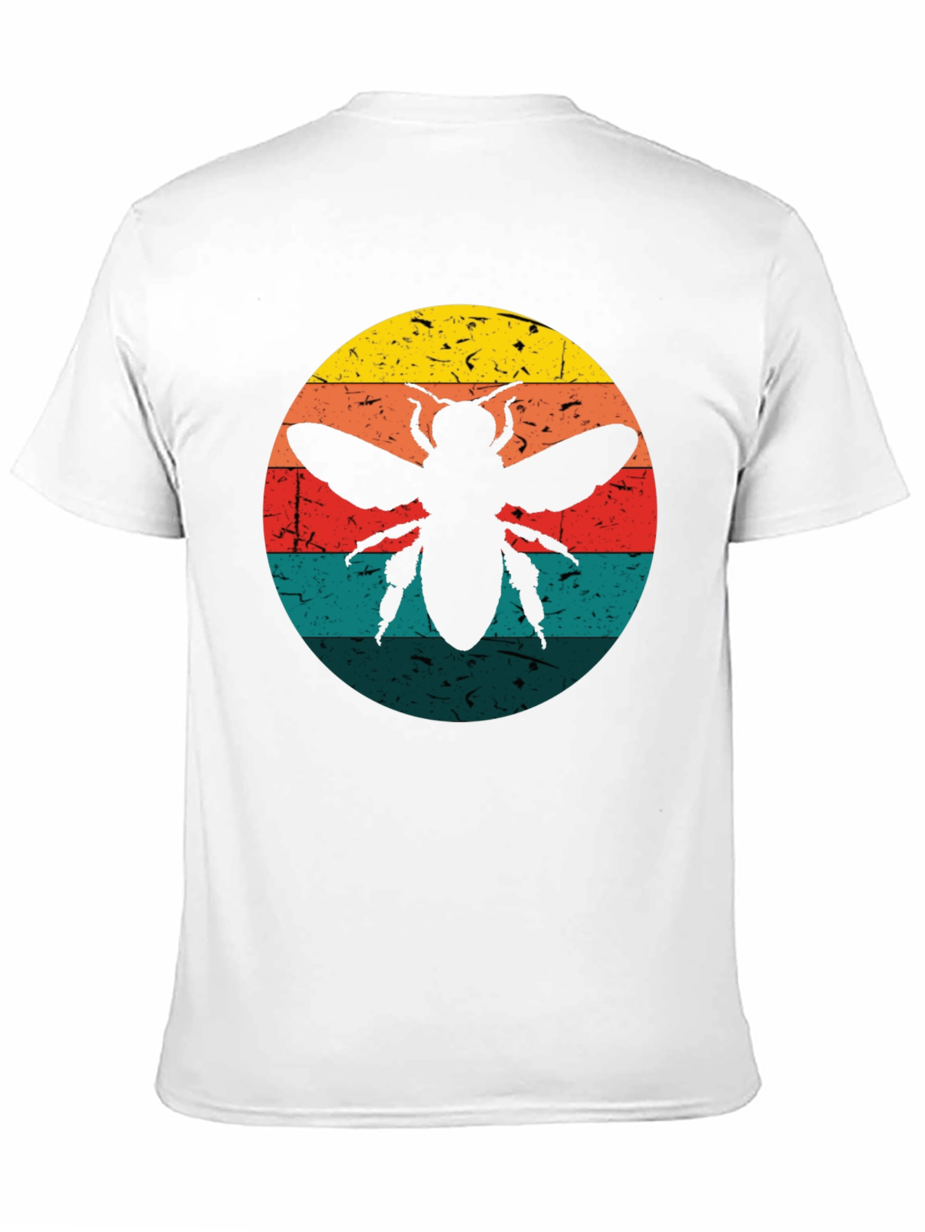 Retro Bee Graphic Tee - Black