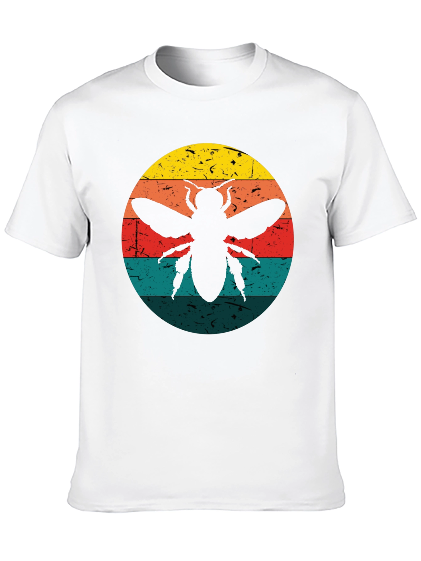Retro Bee Graphic Tee - Black