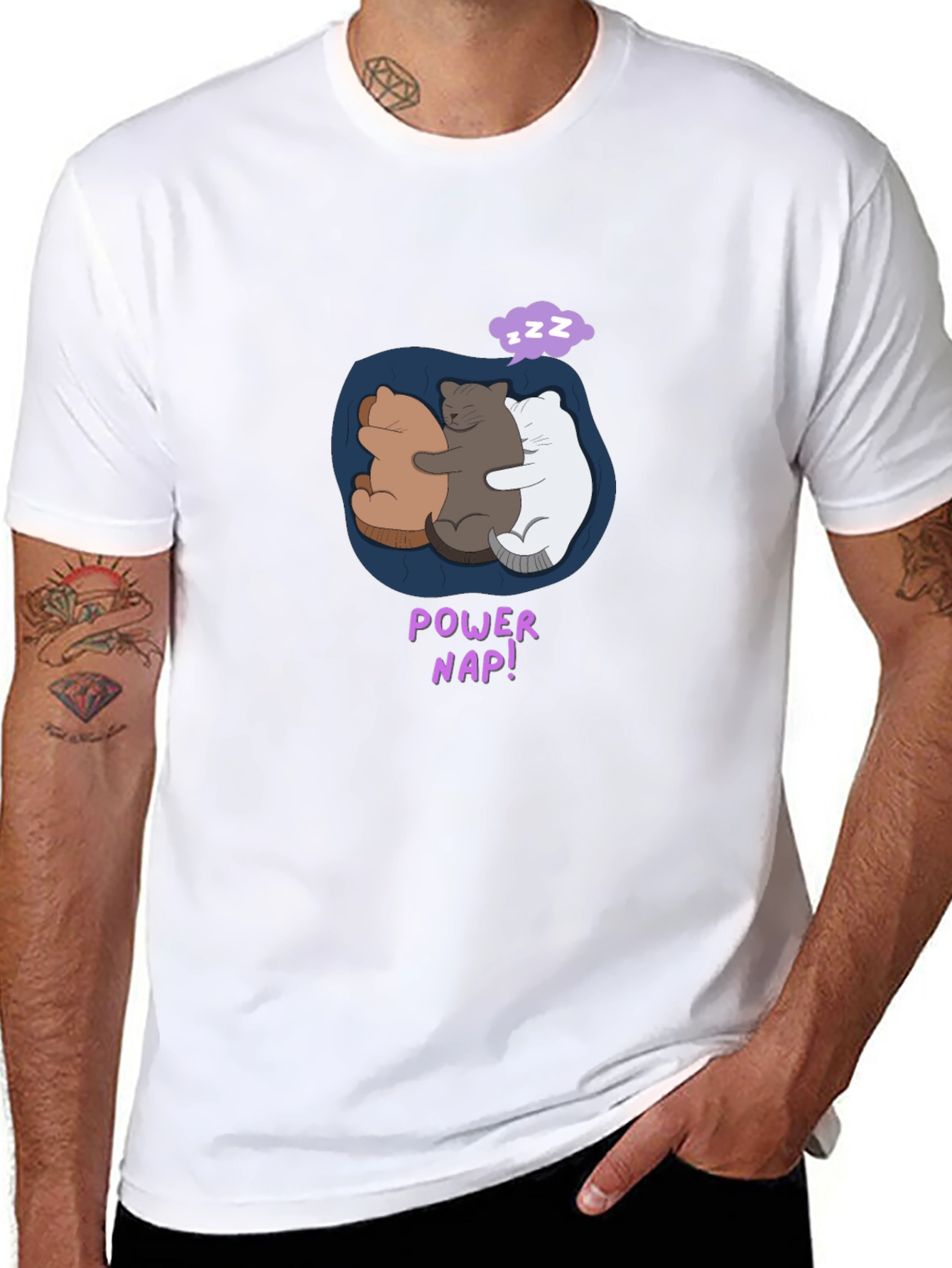 Power Nap Cute Bears T-Shirt - Comfy Cotton Tee
