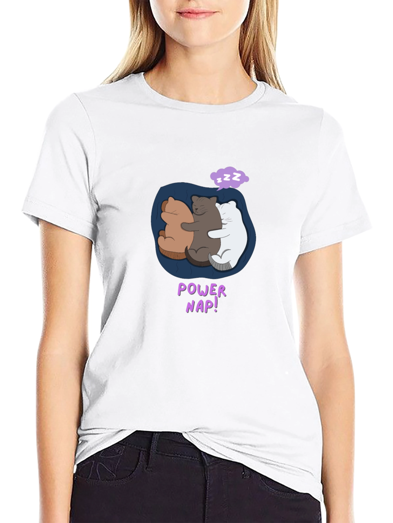 Power Nap Cute Bears T-Shirt - Comfy Cotton Tee