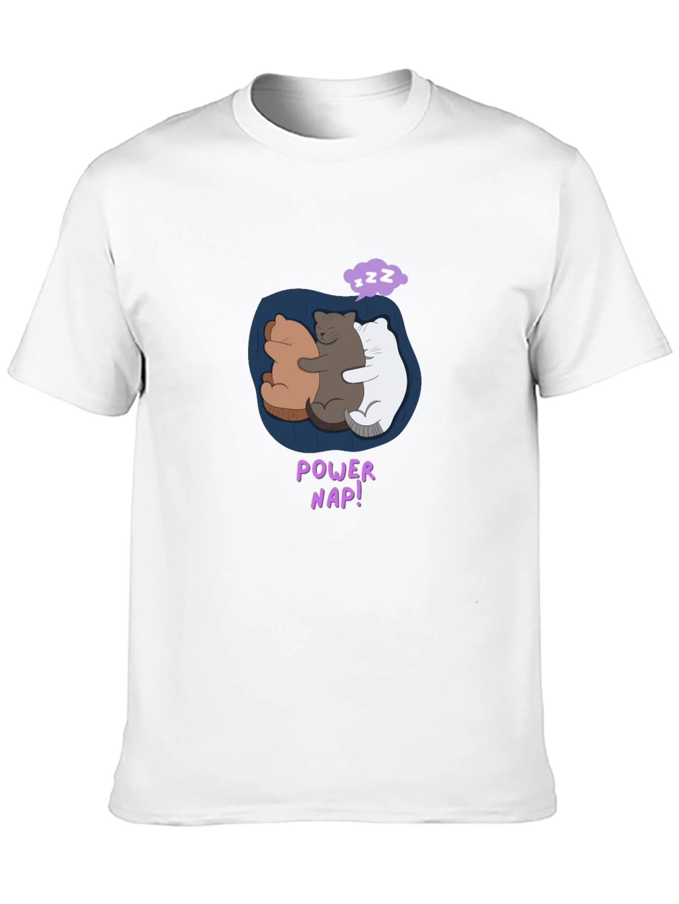 Power Nap Cute Bears T-Shirt - Comfy Cotton Tee