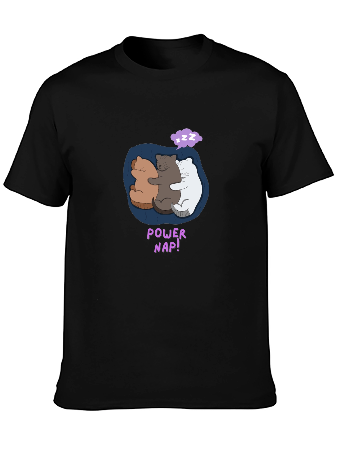 Power Nap Cute Bears T-Shirt - Comfy Cotton Tee