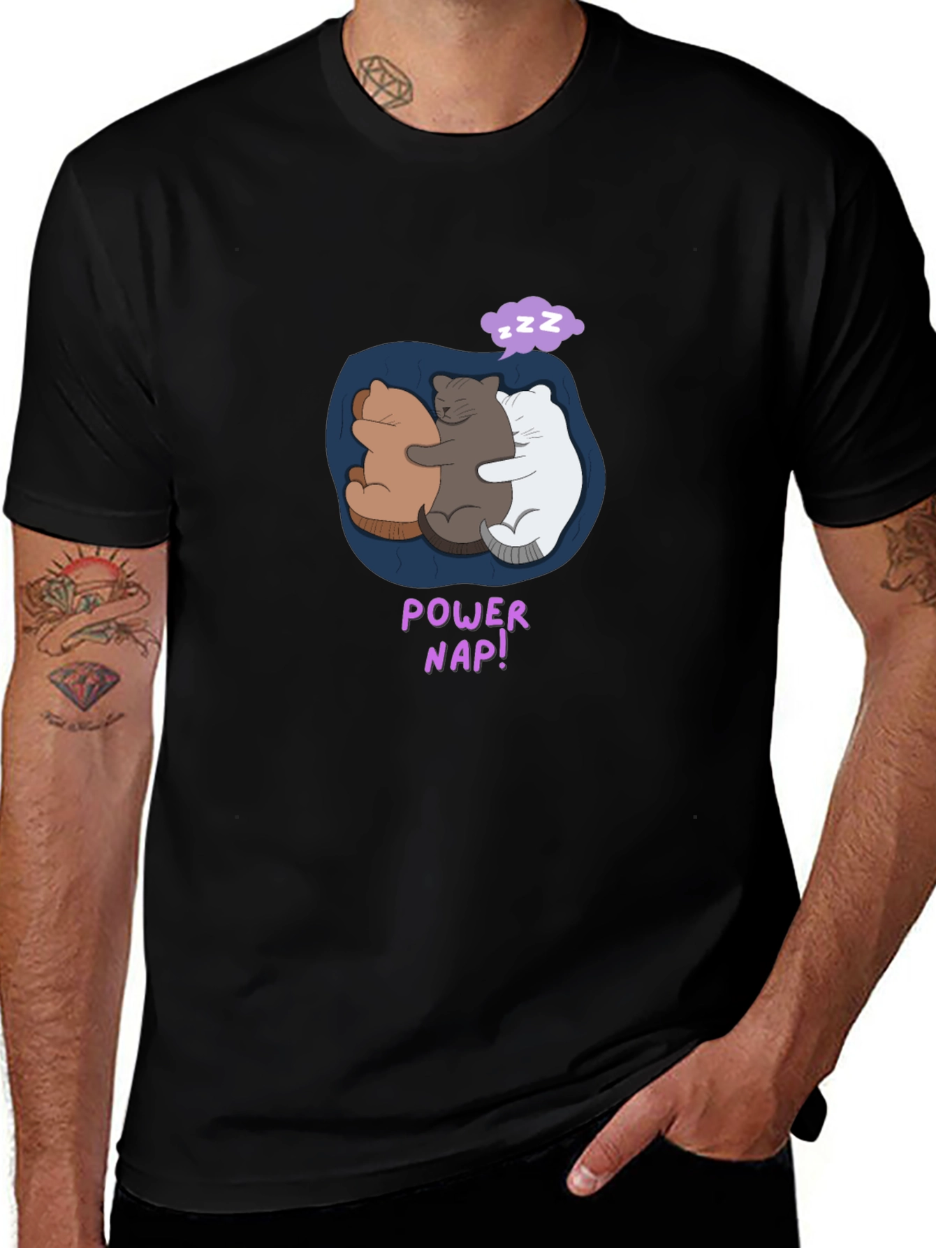 Power Nap Cute Bears T-Shirt - Comfy Cotton Tee