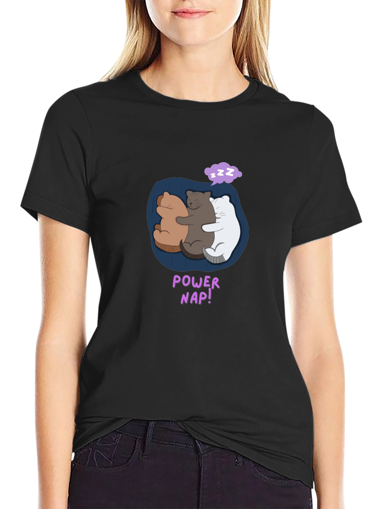 Power Nap Cute Bears T-Shirt - Comfy Cotton Tee