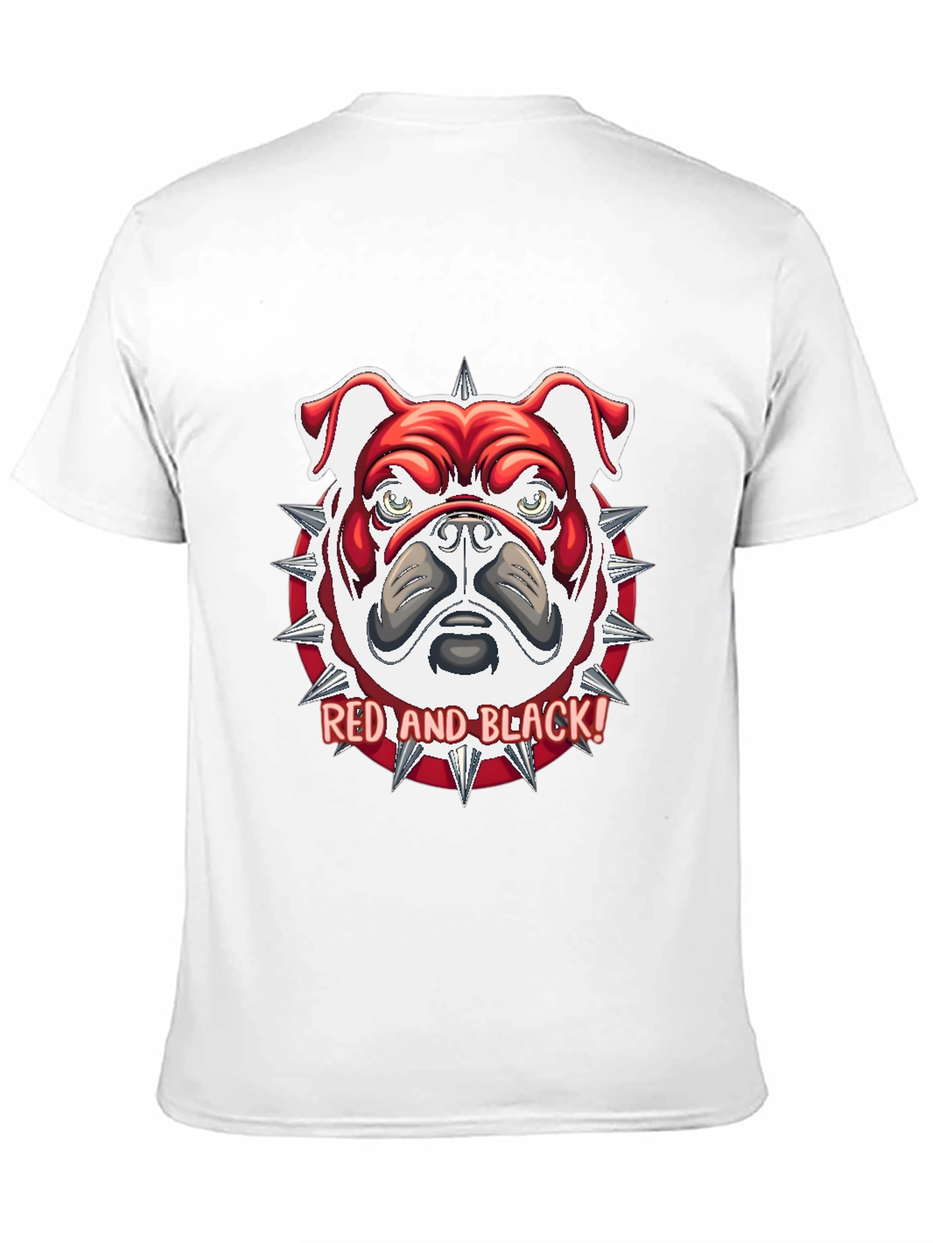 Red and Black Bulldog Graphic Tee