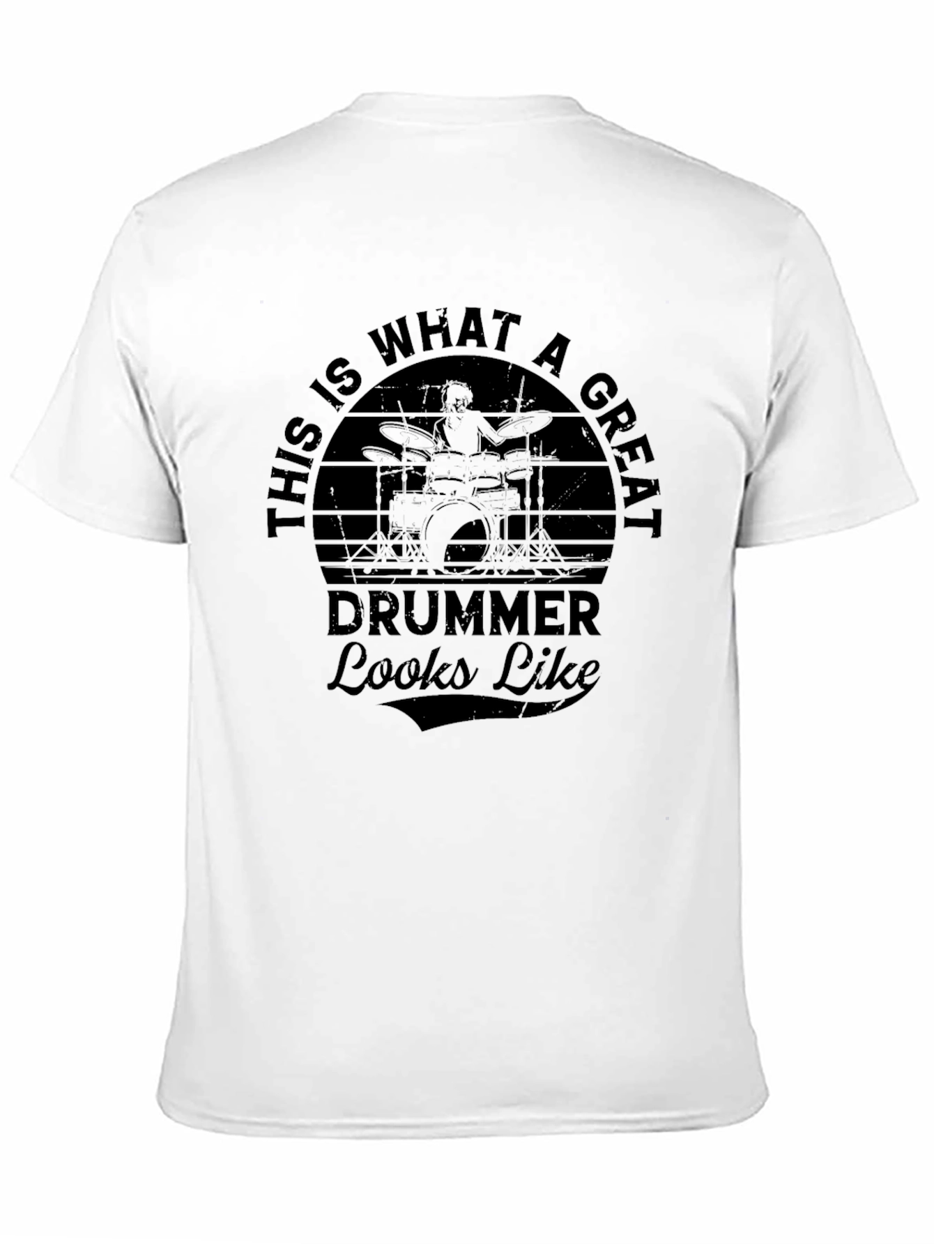 Great Drummer Graphic T-Shirt - Black
