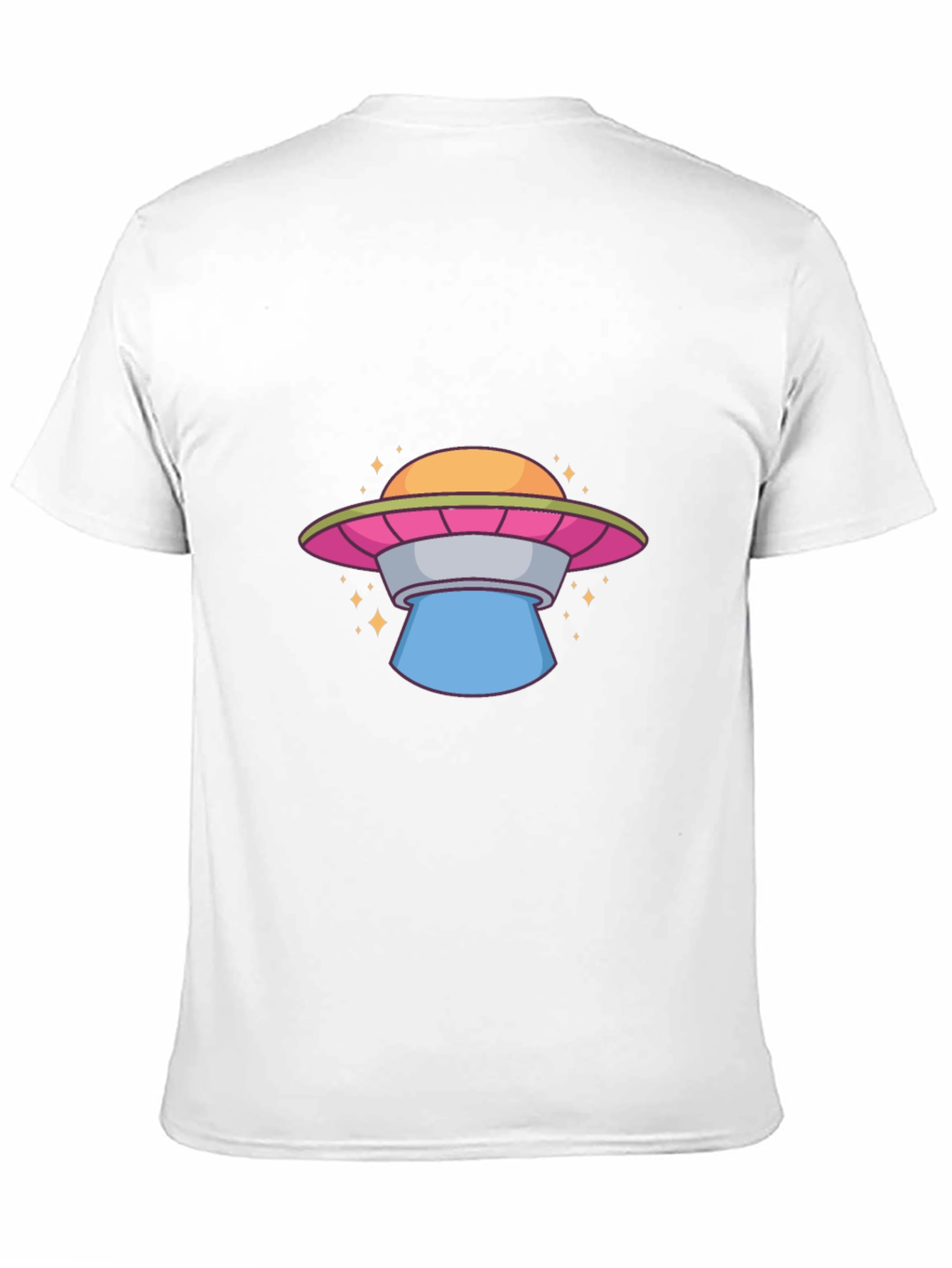 UFO Graphic Tee - Black Cotton T-Shirt